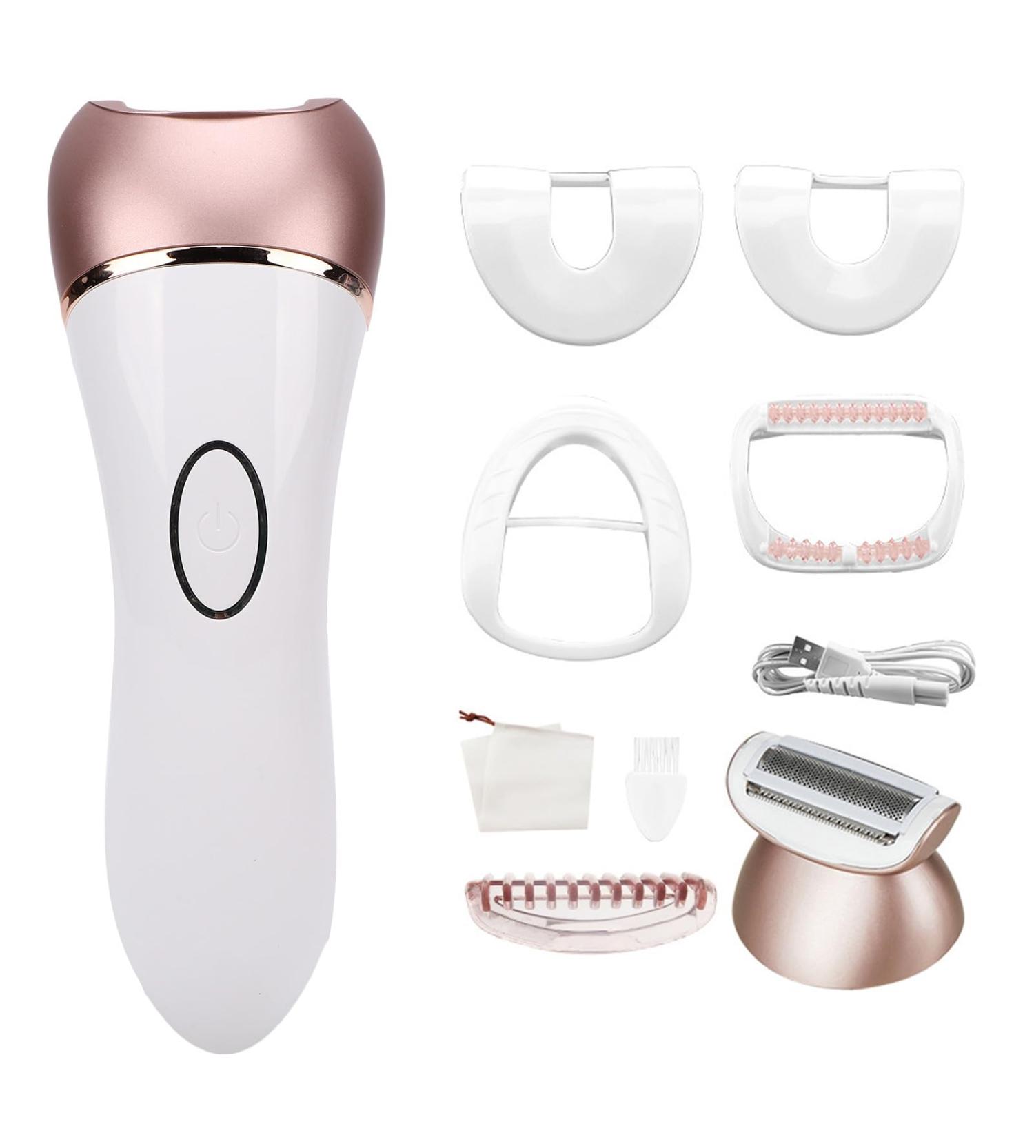  pilateur et Tondeuse 2 en 1 pour Femme pilation lectrique avec T tes Interchangeables pour Jambes Aisselles Bikini Rasage Doux Lavable - Buy Online on GoSupps.com