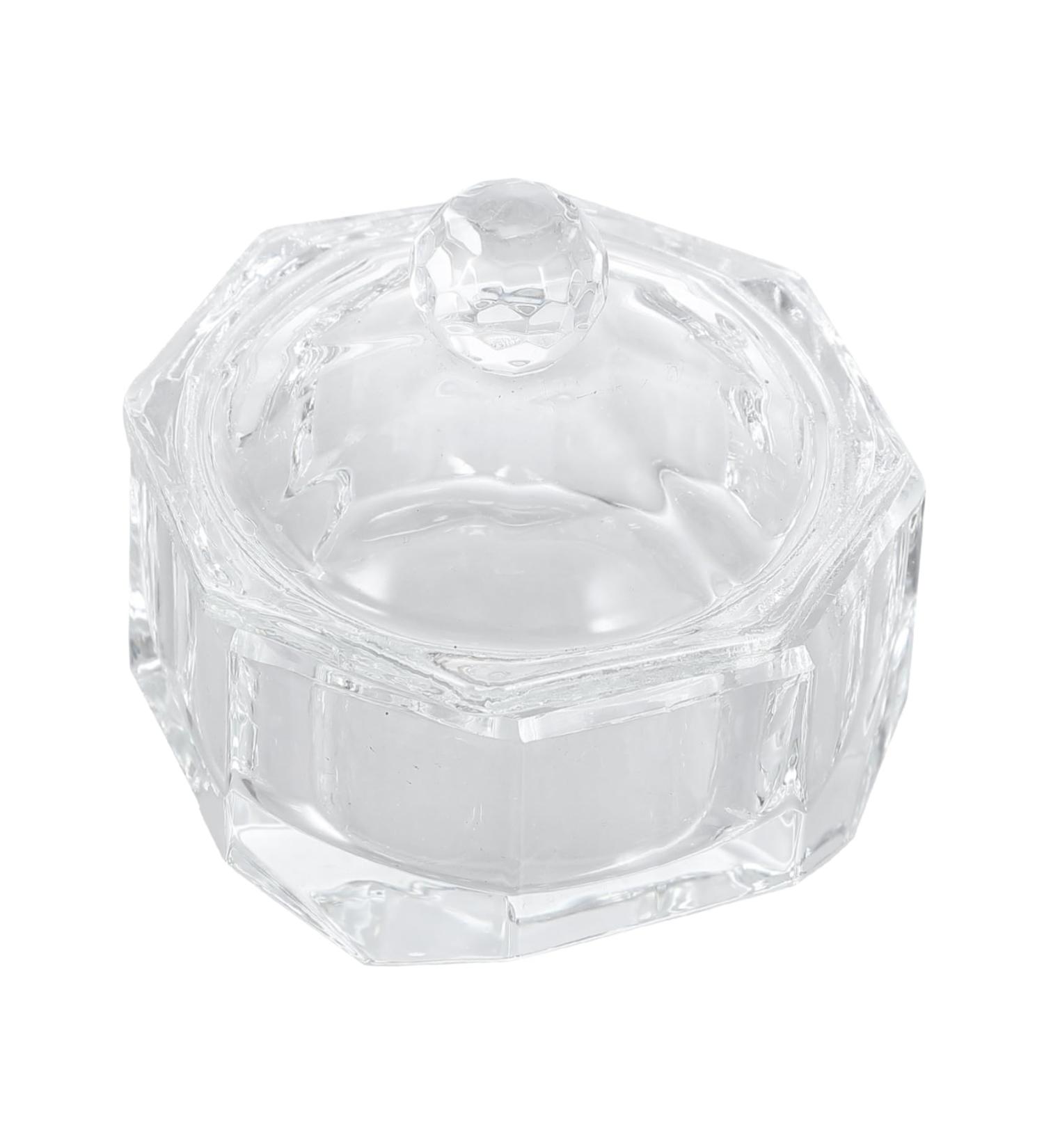 minkissy Nail Art Crystal Cup Candy Bowl Monomer Dish Crystal Liquid Nail Dish Manicure Mini Dappen Dish Nail Glitter Holder Acrylic Powder Holder Nail Powder Cup Dish Storage Box Glass 6X6cm Transparent - Buy Online on GoSupps.com