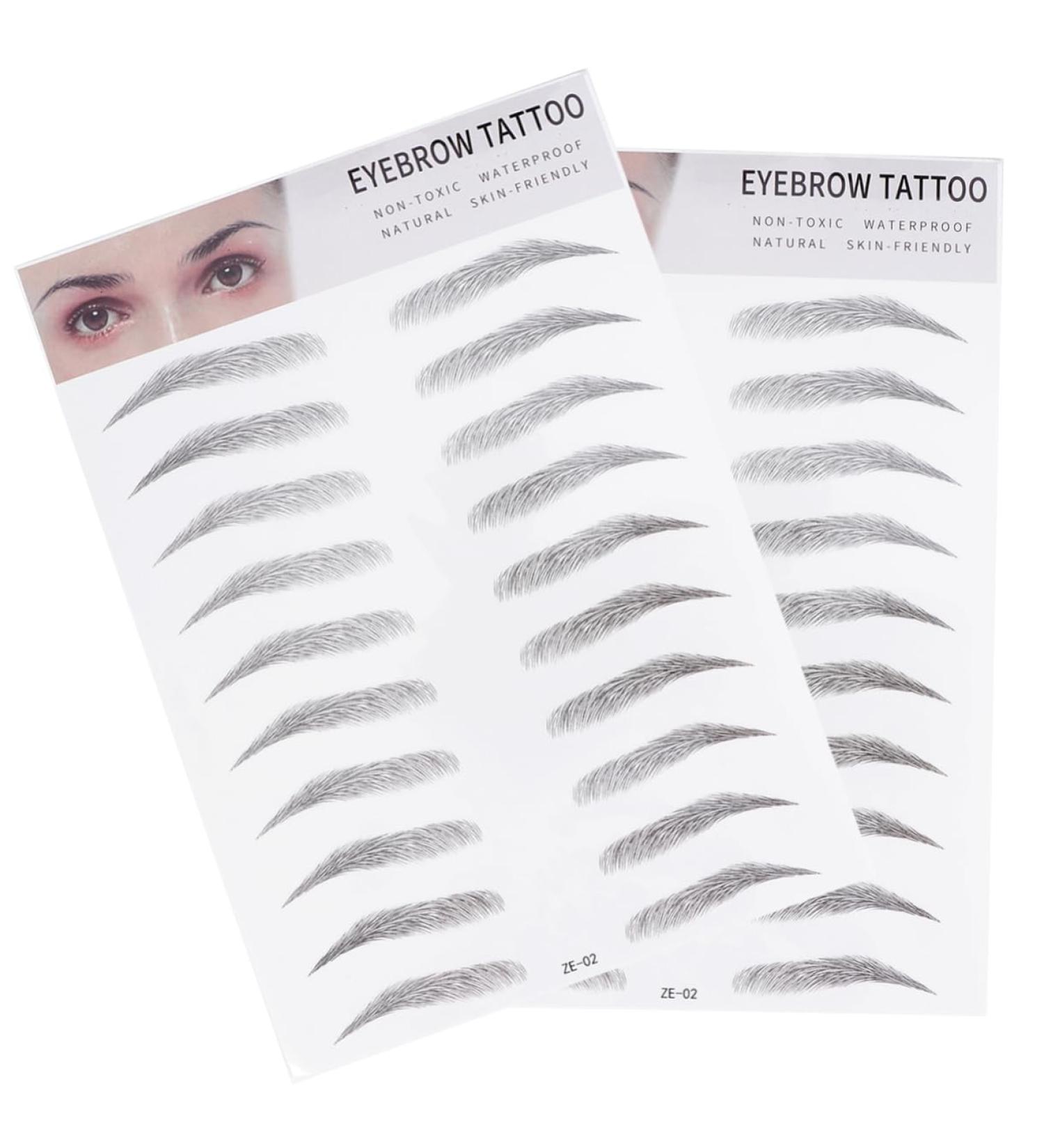 Ipetboom 2pcs Trimming Stick-on False Sticker Natural Eyebrows Make Shape Eyebrow Type Women Lady Tool D Man - Buy Online on GoSupps.com