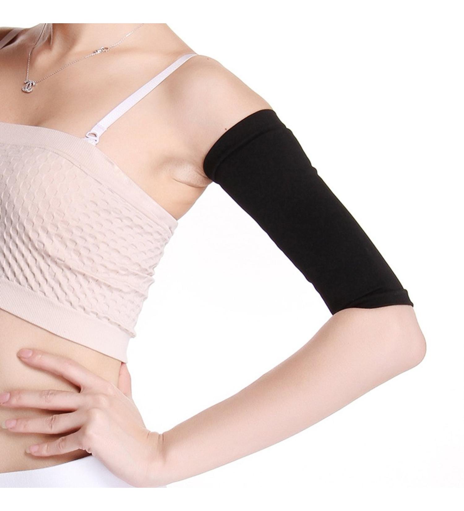 Buy Women's Arm Shaper Sleeve | Elastic Upper Arm Trainer for Fitness | Anti-Slip Design - Black - Buy Online on GoSupps.com