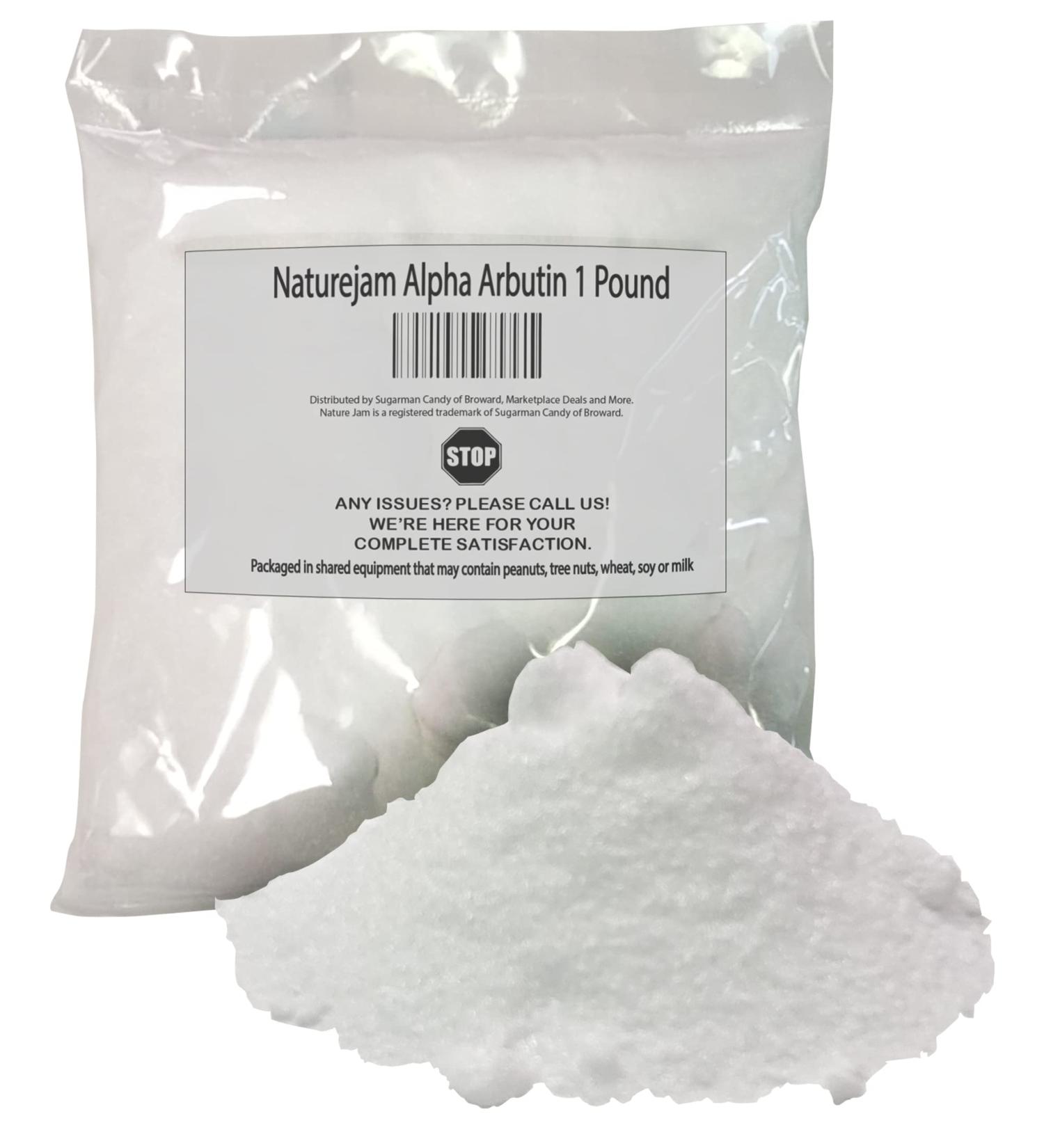 Naturejam Alpha Arbutin Powder - Pure Skin Whitener & Brightener (1 Pound) - Buy Online on GoSupps.com