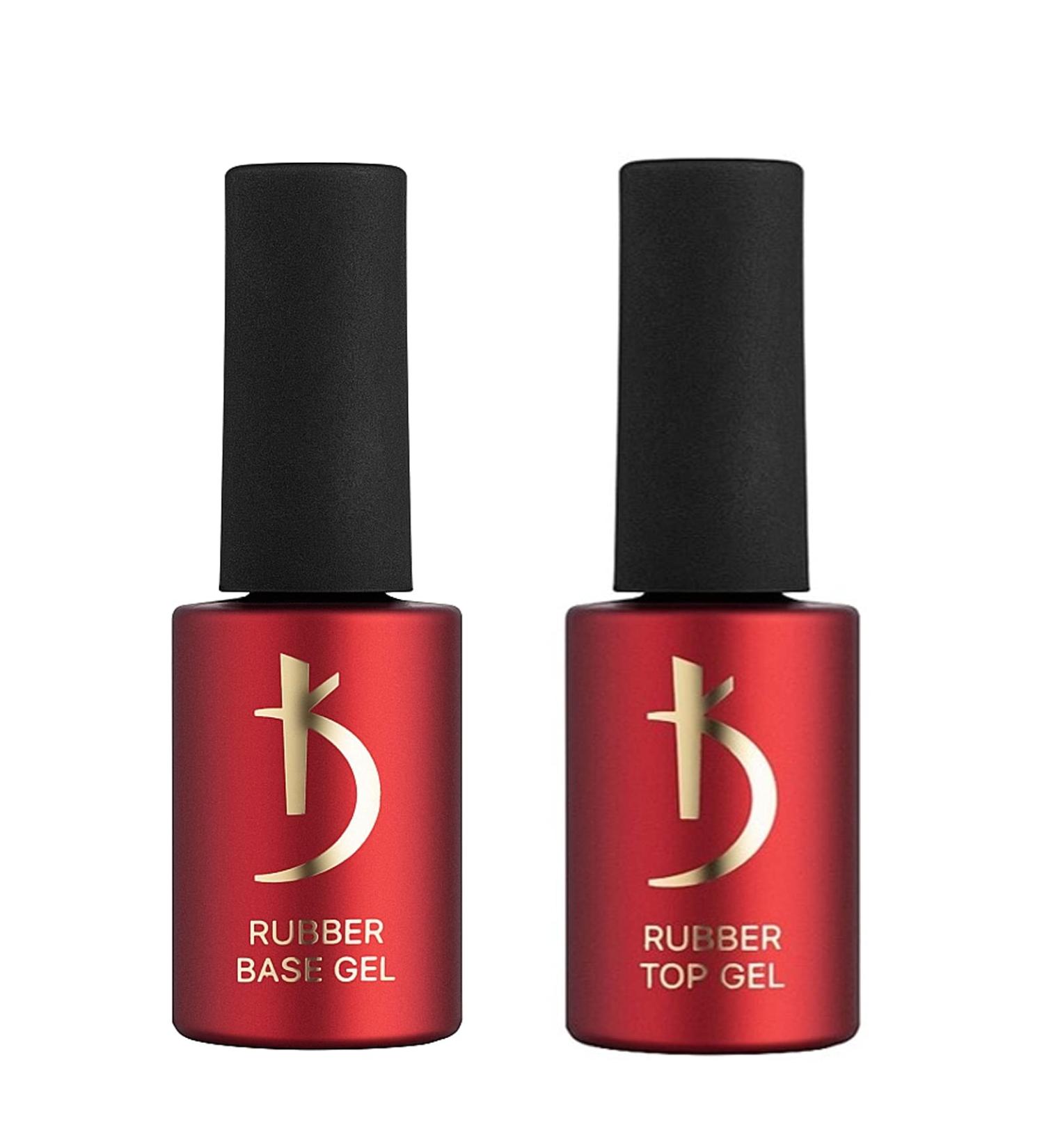 Kodi Professional Rubber Top & Base Gel Set | 15ml | Soak Off Polish Coat Kit for Long Lasting Nails | Non-Toxic & Scentless | LED/UV Cure - Buy Online on GoSupps.com