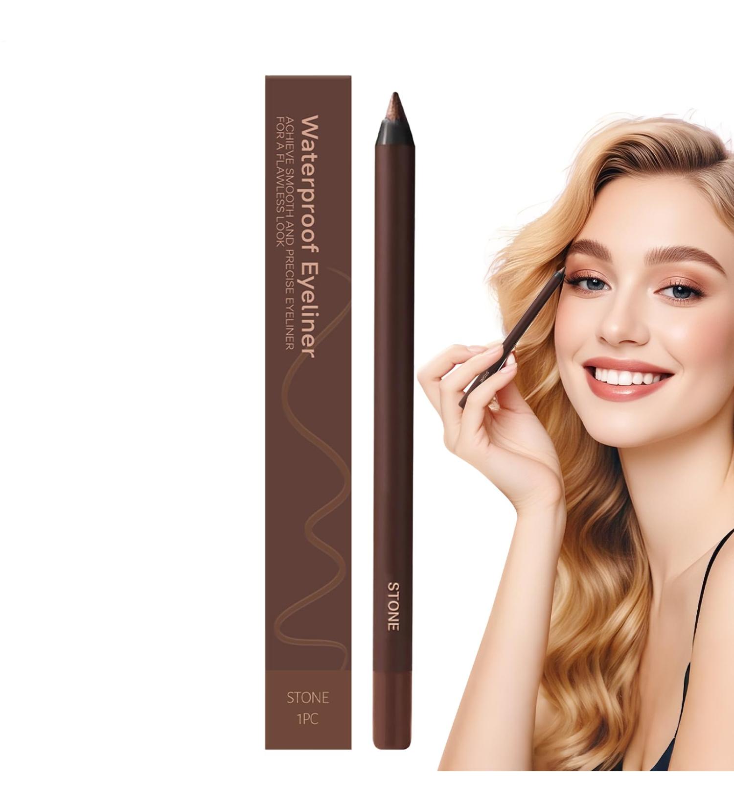Eyeliner Pencils - 2 in 1 24 Hour Smudge-Proof Eyeliner and Eyebrow Pencil - Smooth and Waterproof Beauty Makeup with Eyebrow Pen for Travel Swimming and Parties - Buy Online on GoSupps.com