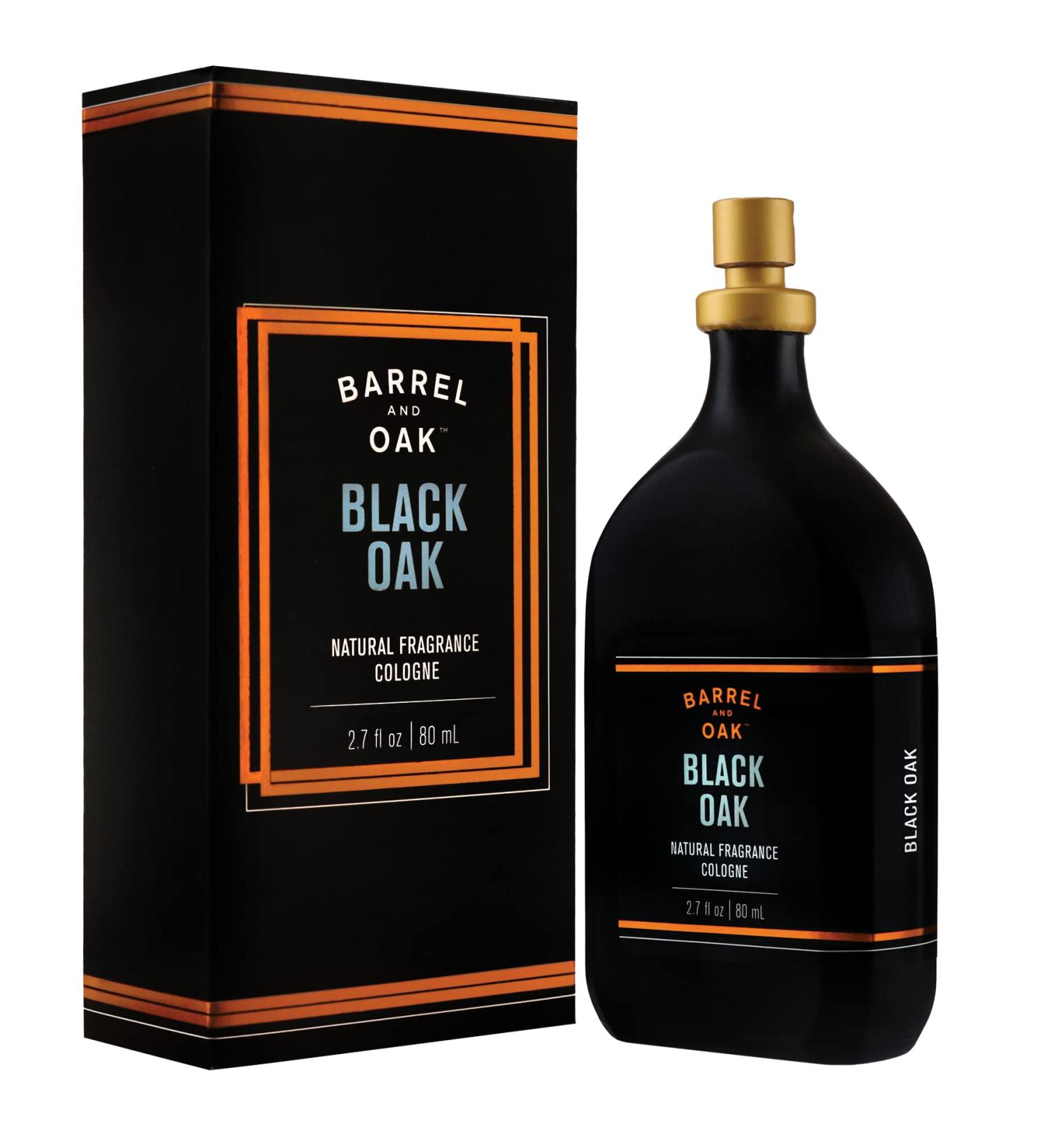 Barrel and Oak - Natural Fragrance Cologne Cologne for Men Eau de Cologne Essential Oil-Based Scent Warm Oak & Spicy Bergamot Subtle Earthy Fragrance Paraben & SLS Free (Black Oak 2.7oz) - Buy Online on GoSupps.com
