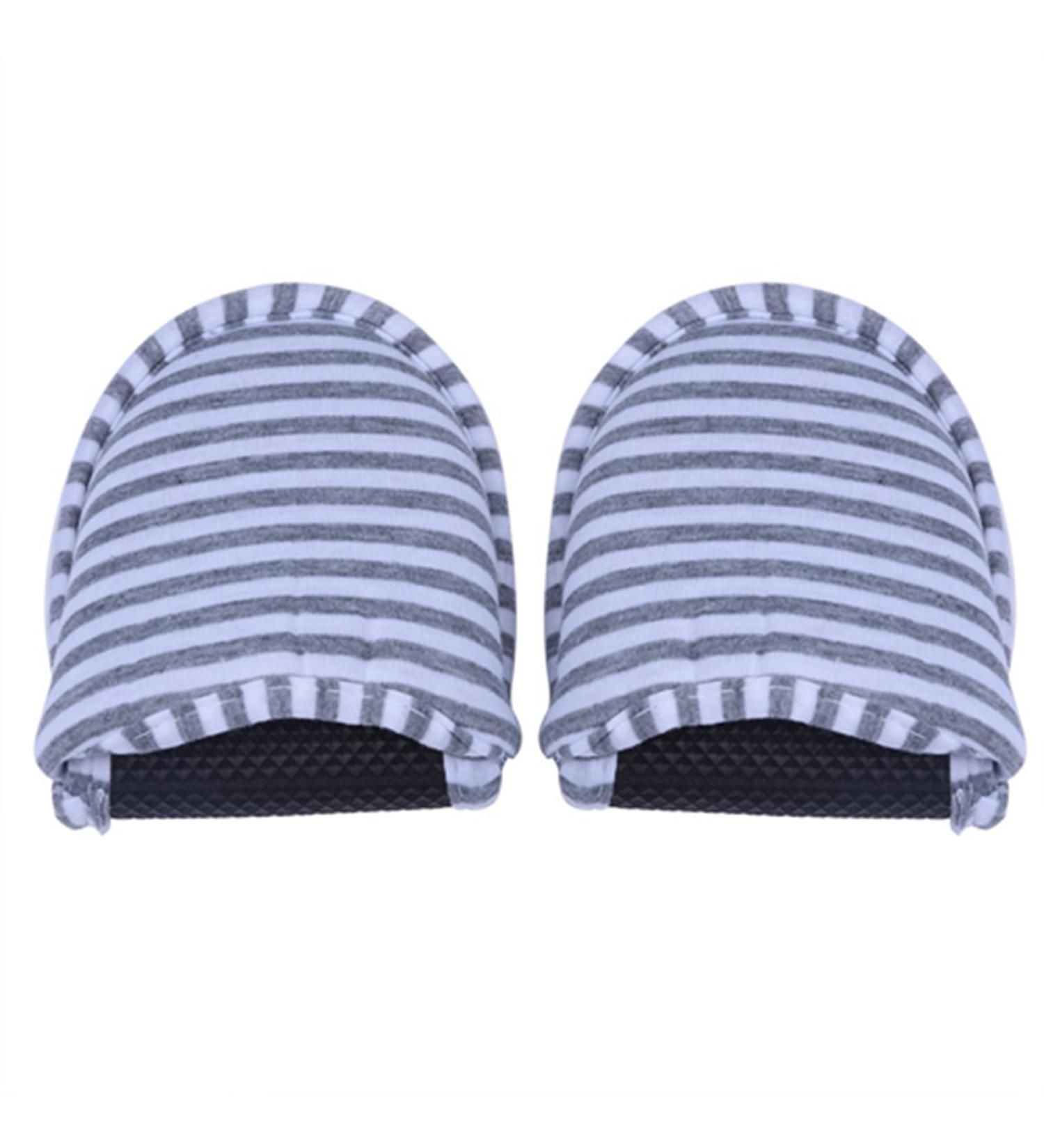 JOROBURO Travel Sipplers Portable Reusable Indoor Soft Cotton Anti Slip Slipperswith Portable Carrying Bag Foldable Hotel Slippersfor Home Hotel House Sipplers Disposable Female 15x10cm Grey - Buy Online on GoSupps.com