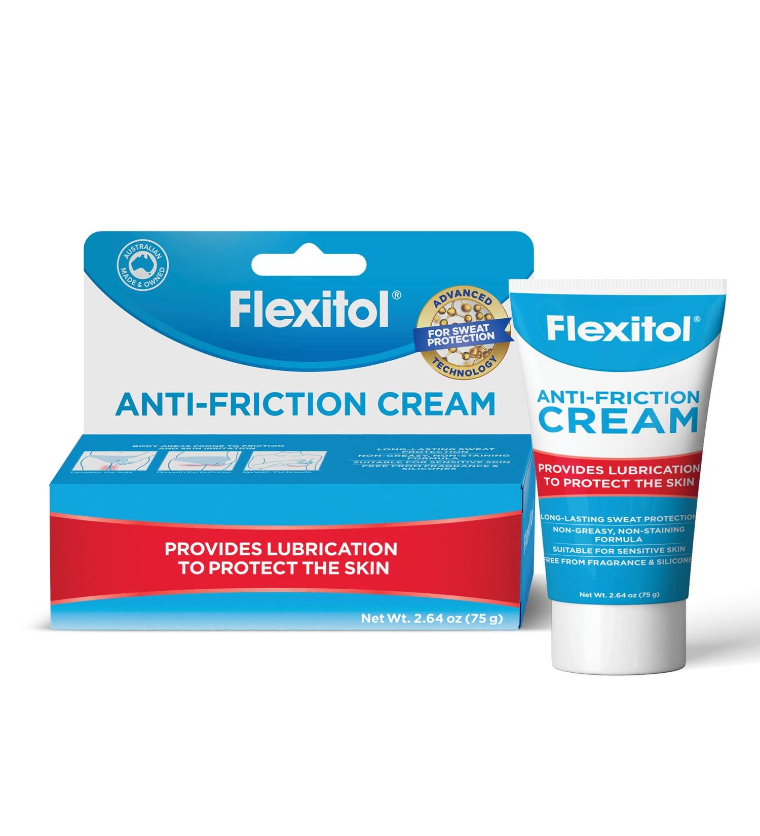 Flexitol Anti-Friction Sweat Protection Cream - Anti-Chafing Solution 2.64 oz | Shop Internationally - Buy Online on GoSupps.com