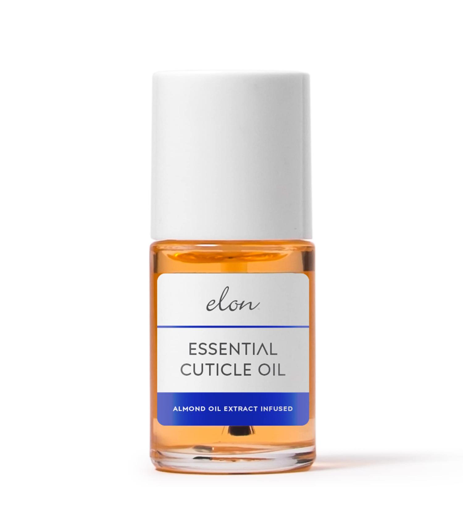 Elon Essential Cuticle Oil with Almond Oil, Jojoba Oil, Vitamin E - 0.5 oz - Dermatologist Recommended Nail Hydration - Buy Online on GoSupps.com