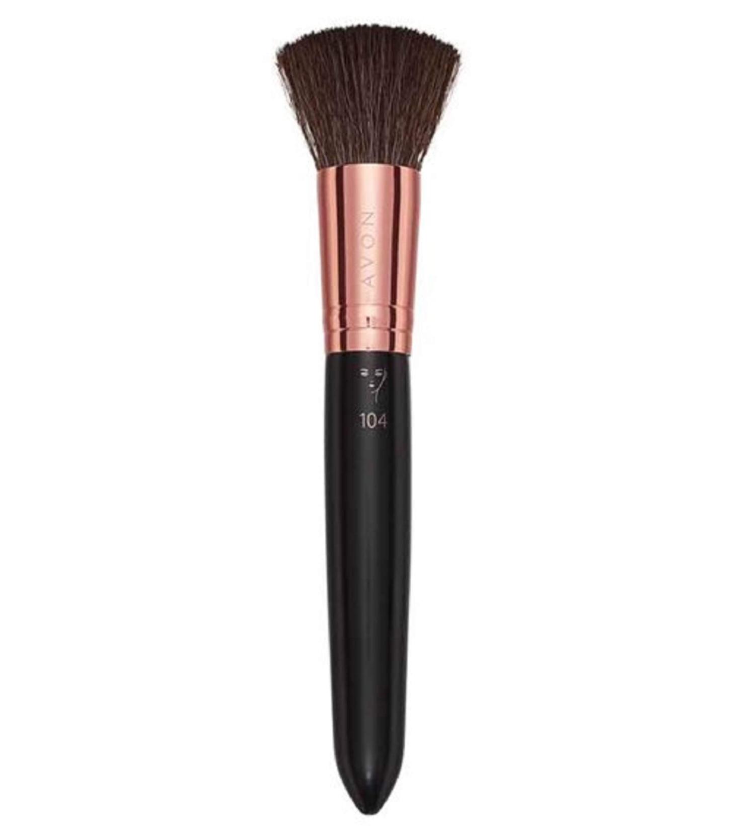 Buffing Foundation Brush - Nylon bristles. Approx. 15cm. PVC protective sleeve. Vegan friendly by Avon