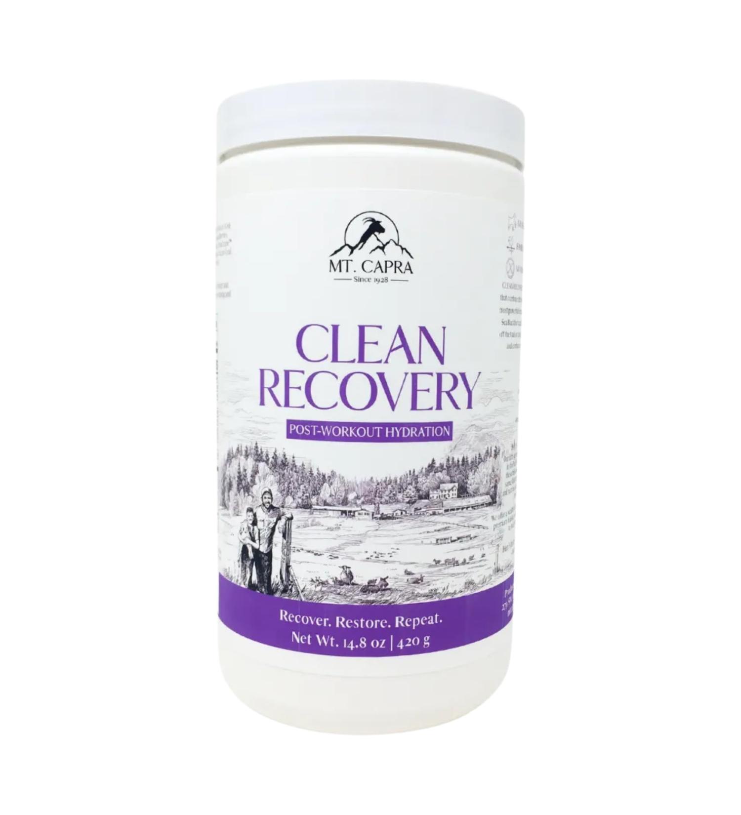 Mt Capra Clean Recovery Post-Workout Hydration | Contains Over 20 Bio-Organic Minerals, Electrolytes, and Botanical Superfoods | 30 Servings - 14.8 oz - Buy Online on GoSupps.com