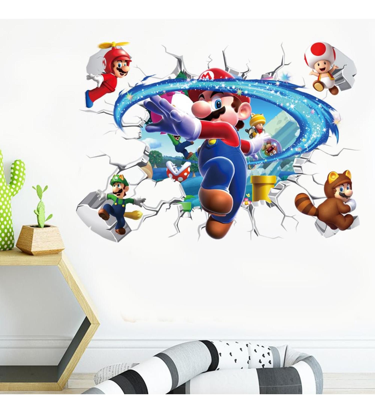 Cartoon Wall Stickers Boys Girls Self-Adhesive Decal for Bedroom Living Room Decor - 40X60cm - Buy Online on GoSupps.com
