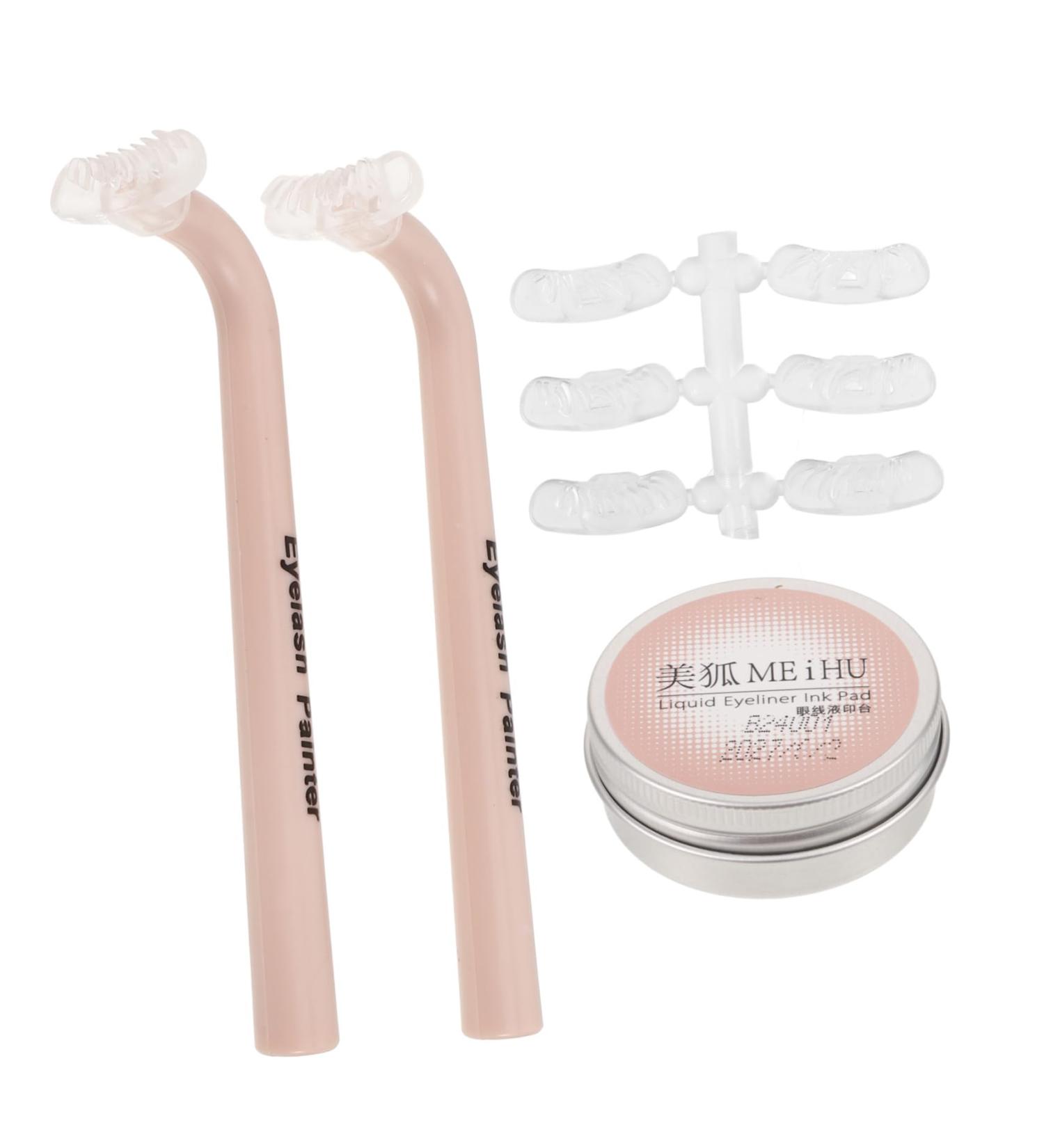 MERRYHAPY 1 Set Eye Makeup Aid Makeup Tools Eyelash Stamp for Beginner Reusable Eyelash Stamps Cosmetics Eyelashes Stamps Eyeliner Stencils Lower Lashes Stamp for Women Diphenylene 12.00X3.50X2.50CM - Buy Online on GoSupps.com