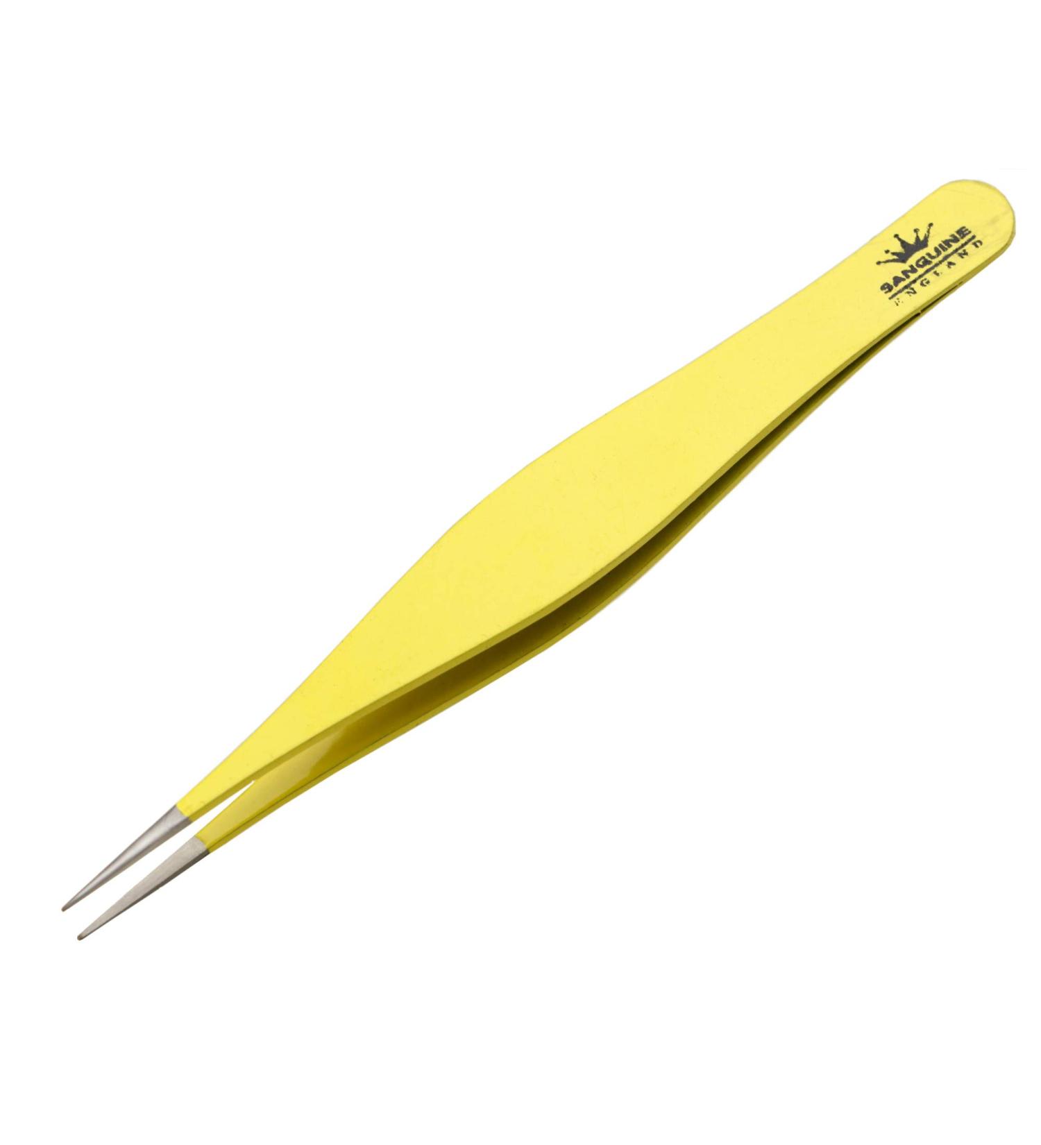 Precision tweezers suitable for removing ingrown hair and splinters for eyebrows and facial hair tapered