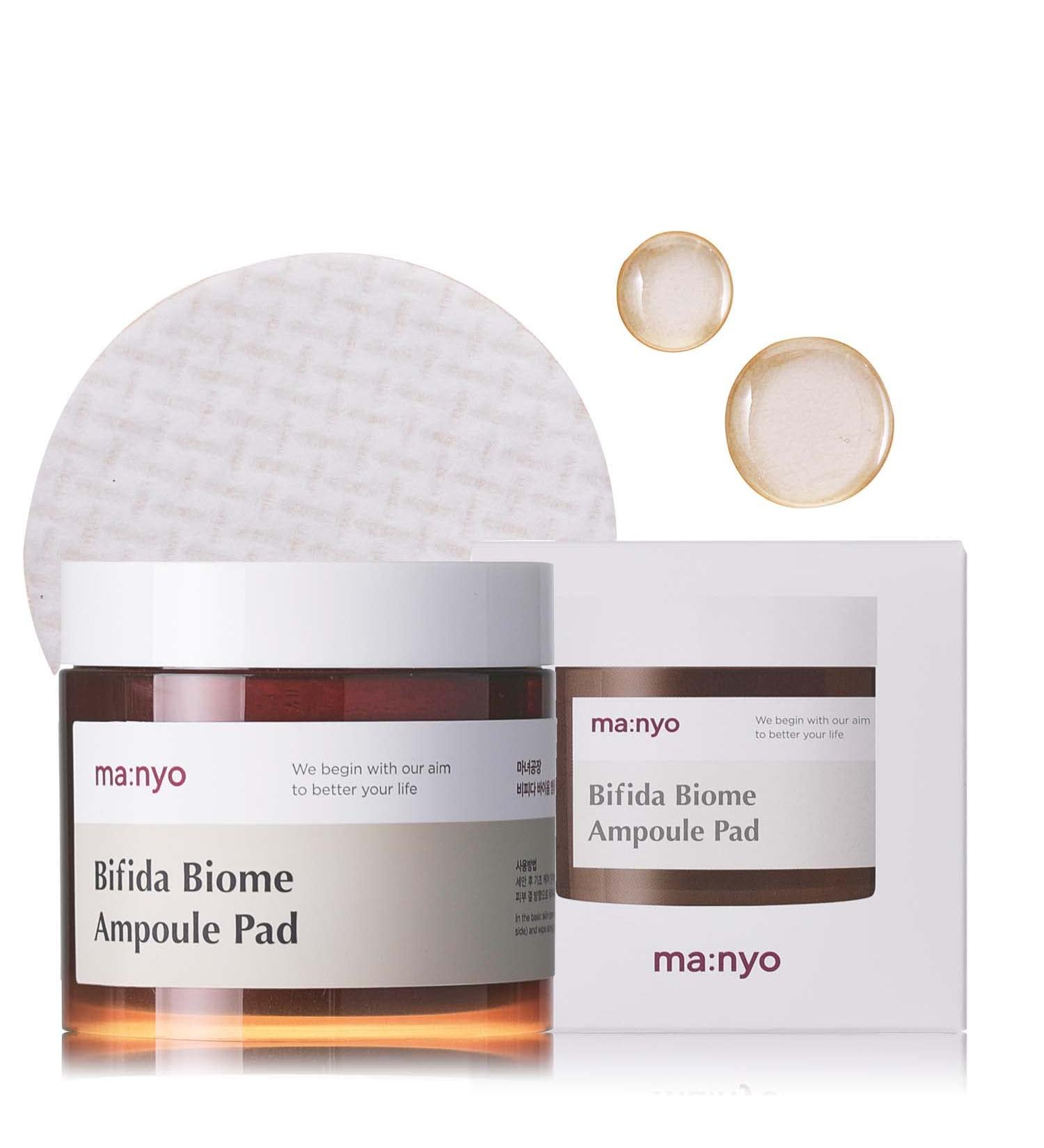ma:nyo Bifida Biome Ampoule Pad - Korean Skincare | 70 Pads for Radiant Skin - Shop Internationally - Buy Online on GoSupps.com
