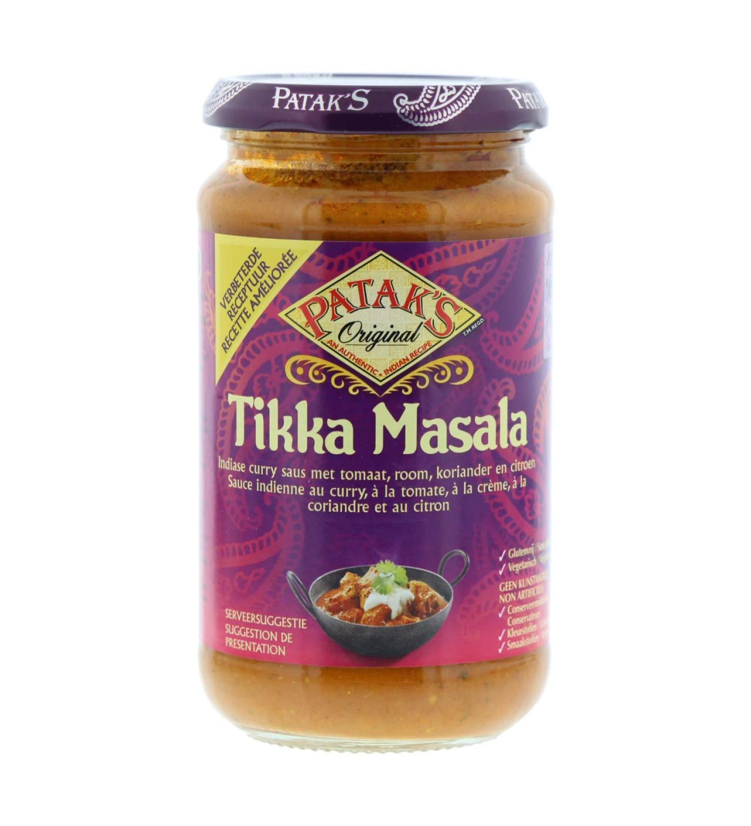 Patak's Pataks Tikka Masala Saus Zoete Patta Pataks 450g