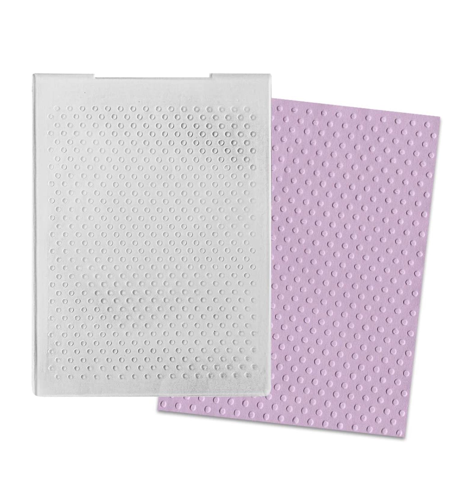 ALIBBON Dots Plastic Embossing Folders for DIY Scrapbooking and Card Making - Dot Background Pattern Template for Paper Craft and Photo Album Decorations - Buy Online on GoSupps.com