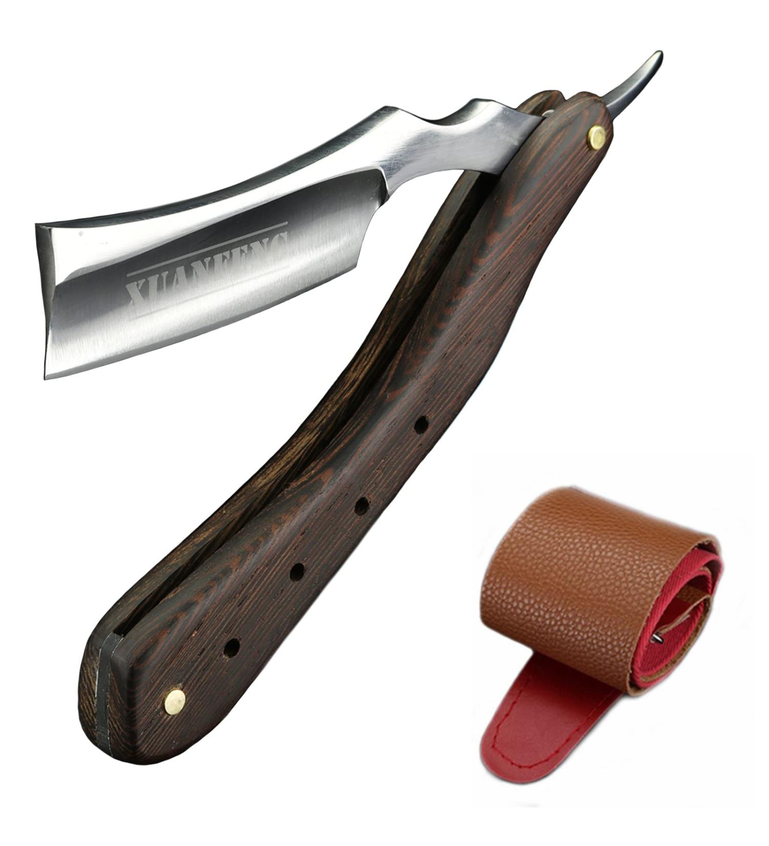 Classic Wooden Handle Razor - Sustainable Men's Shaving Set | Beard Shave for Beginners & Barbers | Suit 01 - Buy Online on GoSupps.com