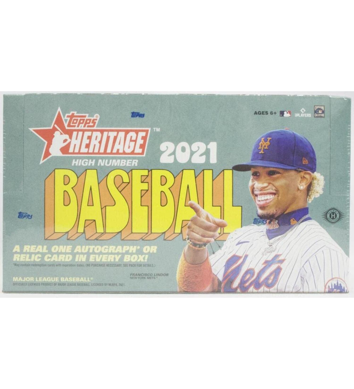 2021 Topps Heritage High Number Baseball Hobby Box - 24 Packs, 1 Auto/Relic Card Included - Buy Online on GoSupps.com