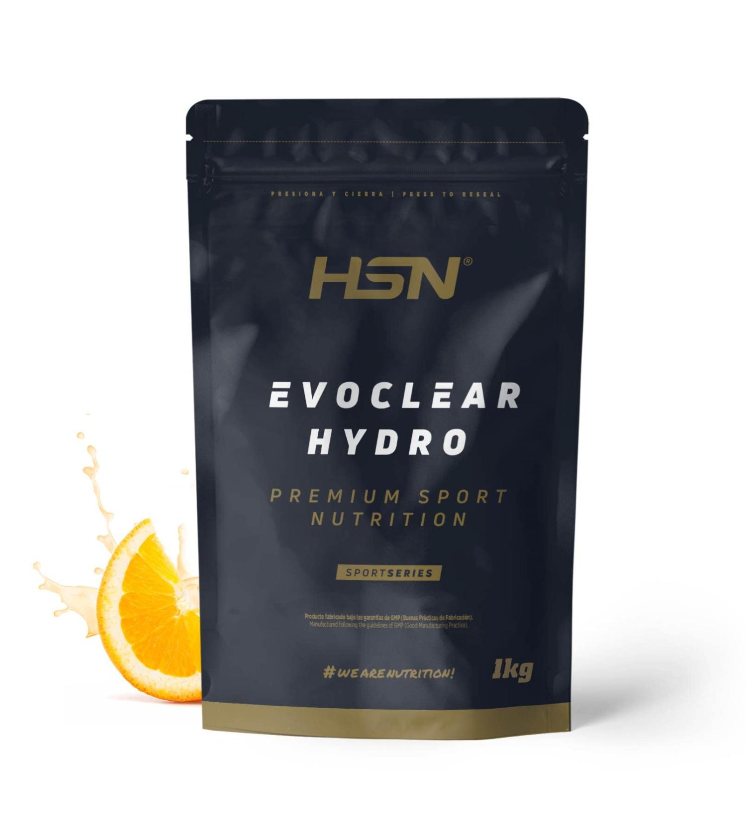  HSN HSN Clear Whey Evoclear Hydro | Orange 1 kg | Hydrolyzed Whey Protein Isolate | Very Light Texture | Scoop Not Included | Non-GMO Vegan Gluten-Free and Soy-Free - Buy Online on GoSupps.com