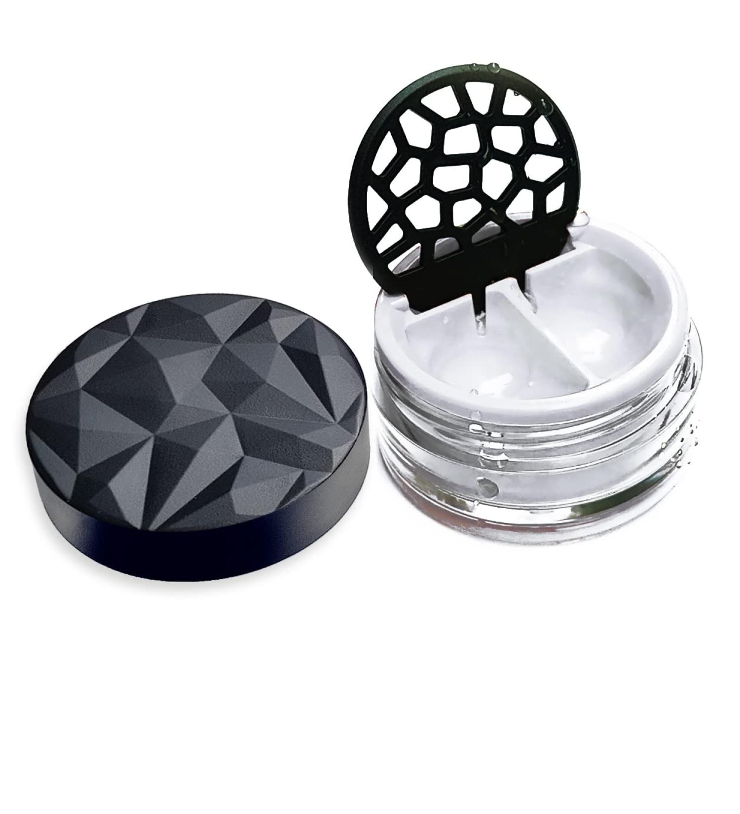 Lensbix Geometric Contact Lens Container - Futuristic 3D Design - Stylish Gift for Lens Wearers (NO23 White) - International Shipping Available - Buy Online on GoSupps.com