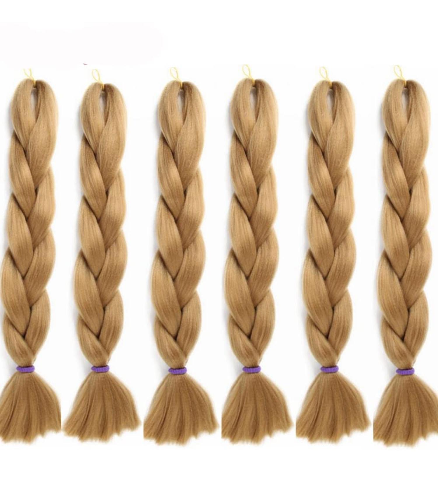 Eunice 24 Braided Hair Extensions - 100g Synthetic Hair 6pcs 60cm for Stunning Styles - Buy Online on GoSupps.com