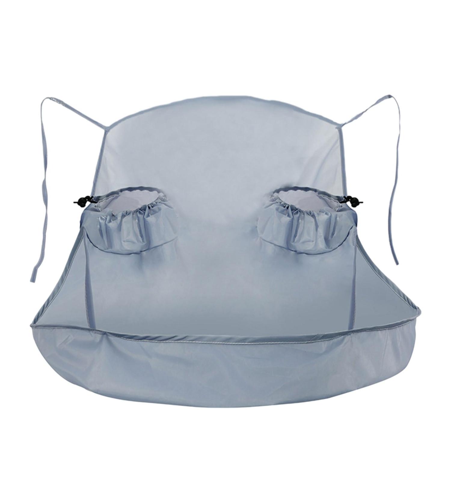 MCAORI Waterproof Shaving Leg Hair Bib Unisex Body Hair Aprons Foldable Umbrella Cape Barber Home Hairdressing Cape Cover Cloth - Buy Online on GoSupps.com