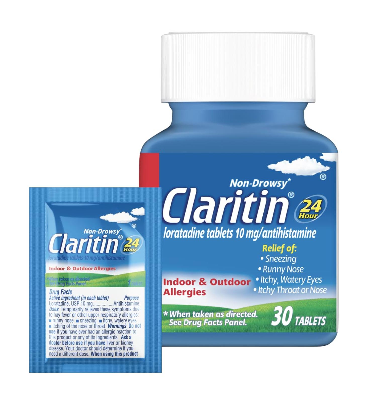 Buy Claritin 24hr Non-Drowsy Allergy Relief - Loratadine Tablets (30 + 1 Ct) | Fast International Shipping - Buy Online on GoSupps.com