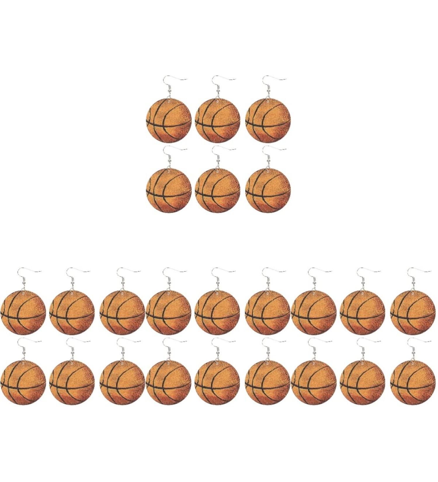 Abaodam 12 Pairs Basketball Earrings Drop Earrings for Women Soccer Gift Vintage Earrings for Women Vintage Ornament Statement Earrings for Women Earings Volleyball Leather Miss Pendant - Buy Online on GoSupps.com