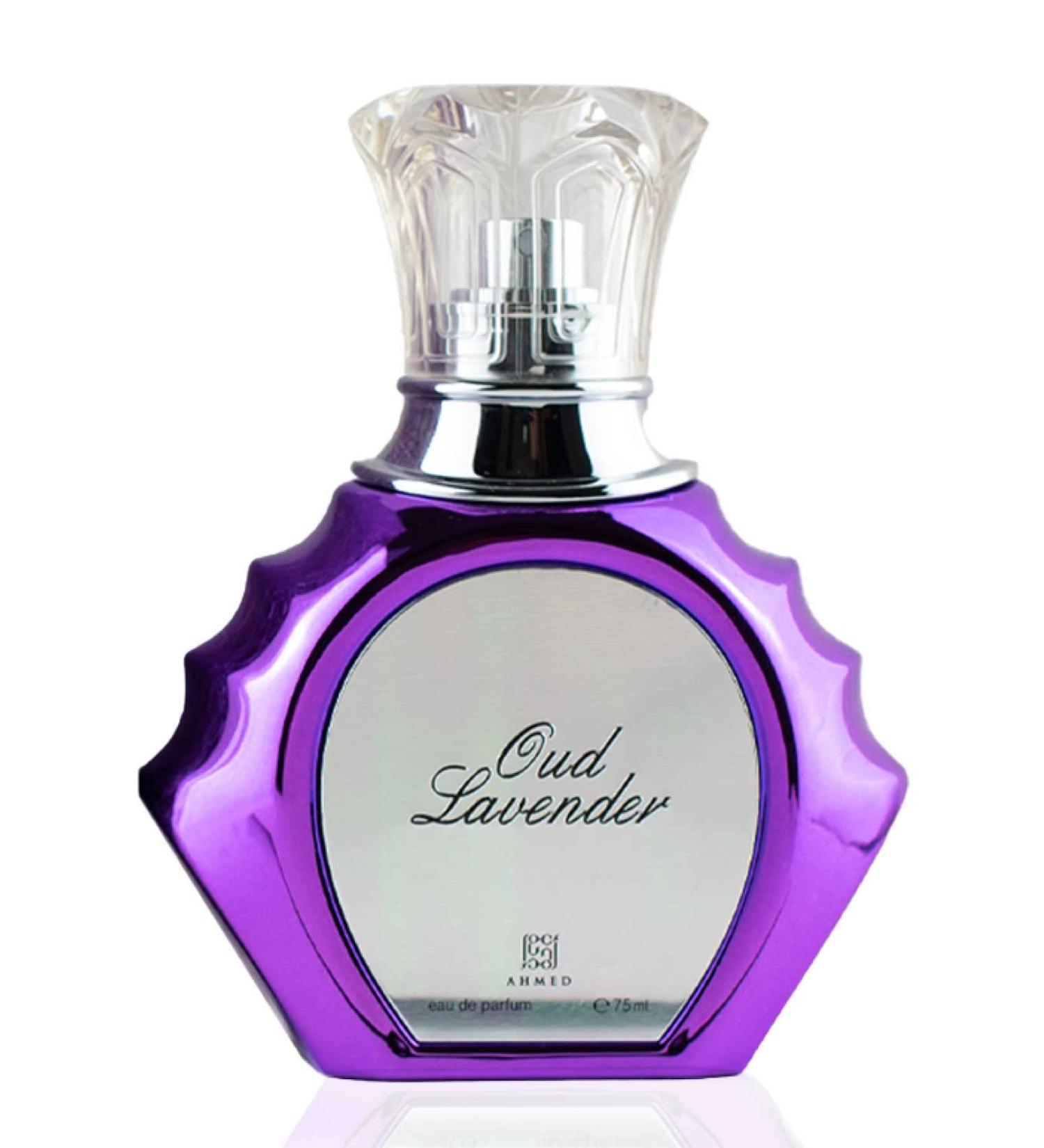 AHMED Oudh Lavender 75mL Oriental Fragrance with Bold Fresh Luxurious and Sensual Versatile Oudh Leather Accords by Al Maghribi Arabian Perfumes Dubai - Buy Online on GoSupps.com
