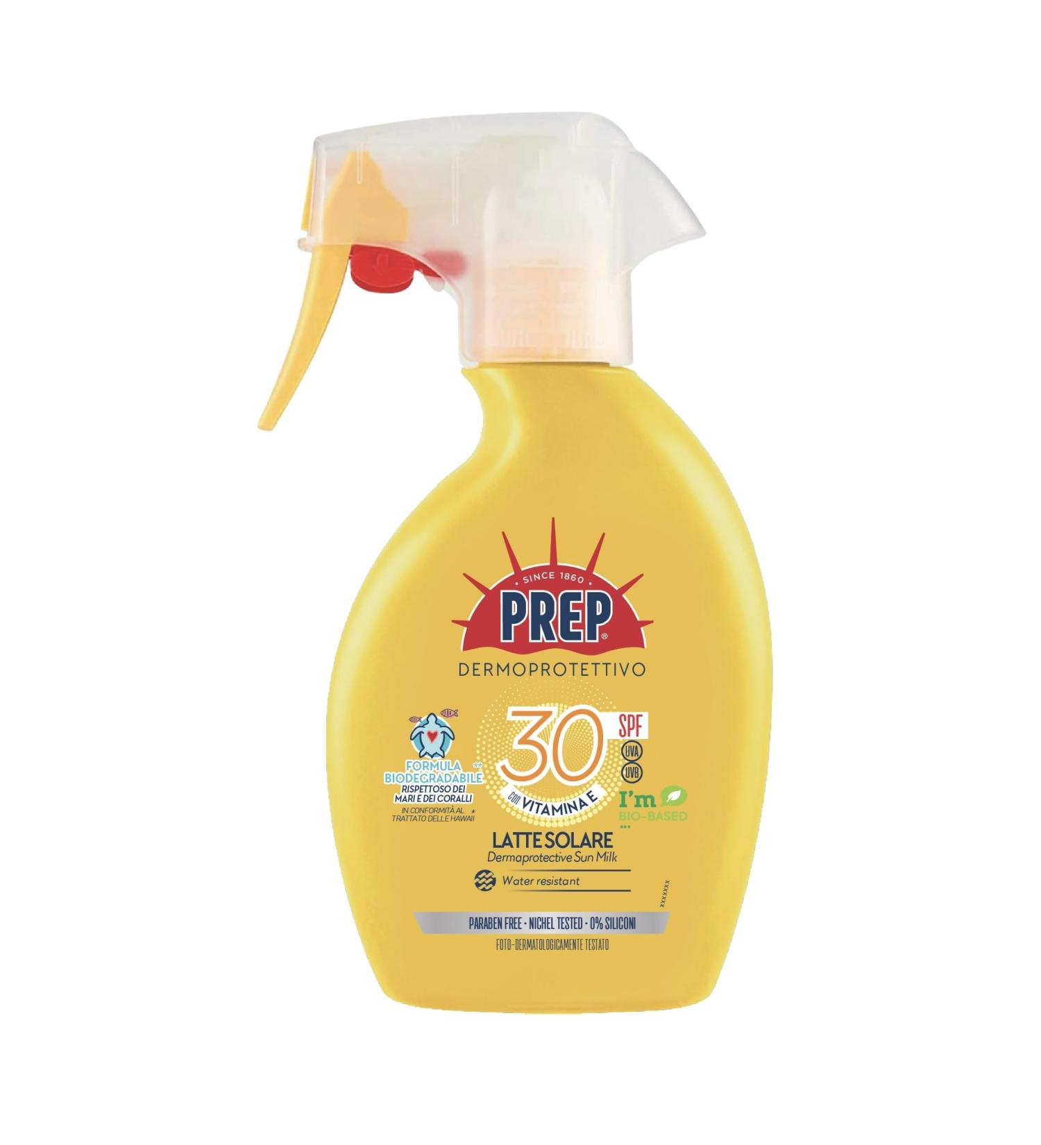 PREP Prep SPF30 Sun Trigger Sunscreen 30SPF with Vitamin E and Glycerin Sun Protection UVA and UVB Rays 200ml Format