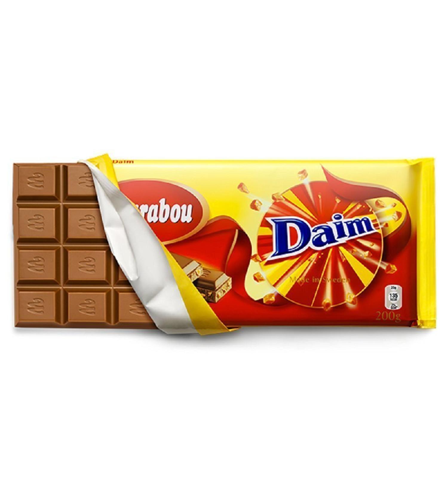 Marabou Milk Chocolate with Daim (hard crunchy caramel) 3 x 150g