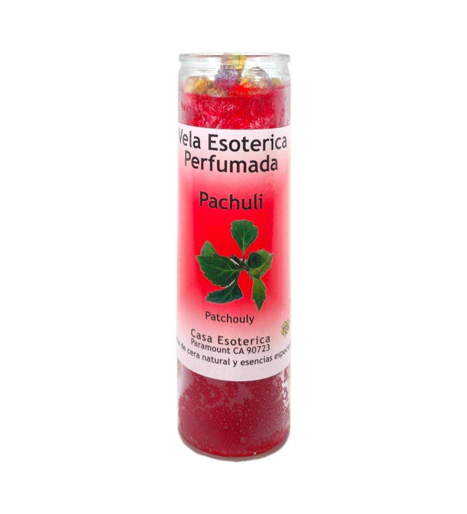 Patchouli-Palm Wax Spell Candle RED | Vela CASA ESOTERICA PERFUMADA - Spiritual Intention & Aromatherapy Candle - Buy Online on GoSupps.com