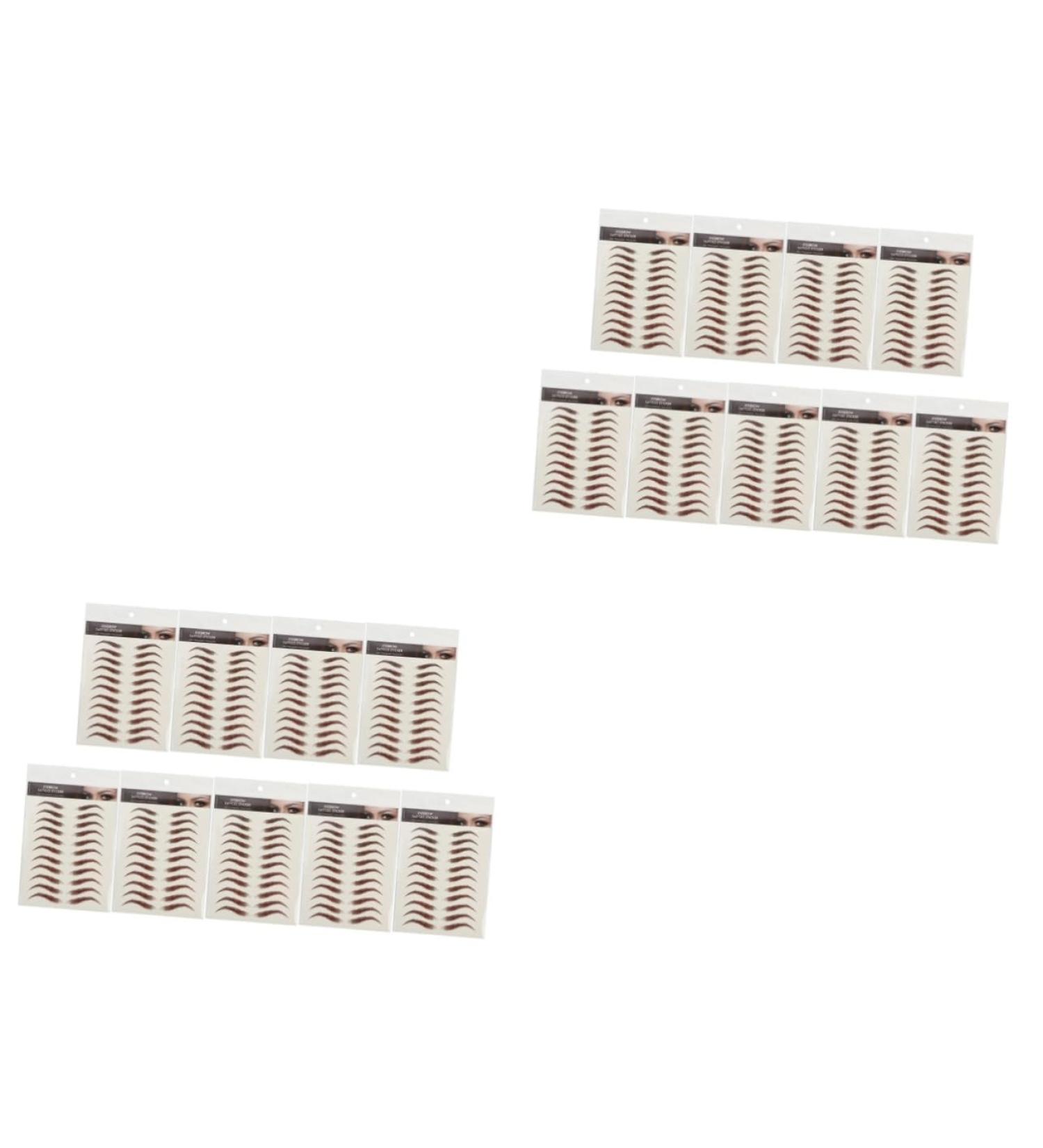 Beavorty 18 Sheets Waterproof Eyebrow Stickers Eyebrow Tattoos Stickers 6d Hair-like Eyebrows Stickers Tool - Buy Online on GoSupps.com