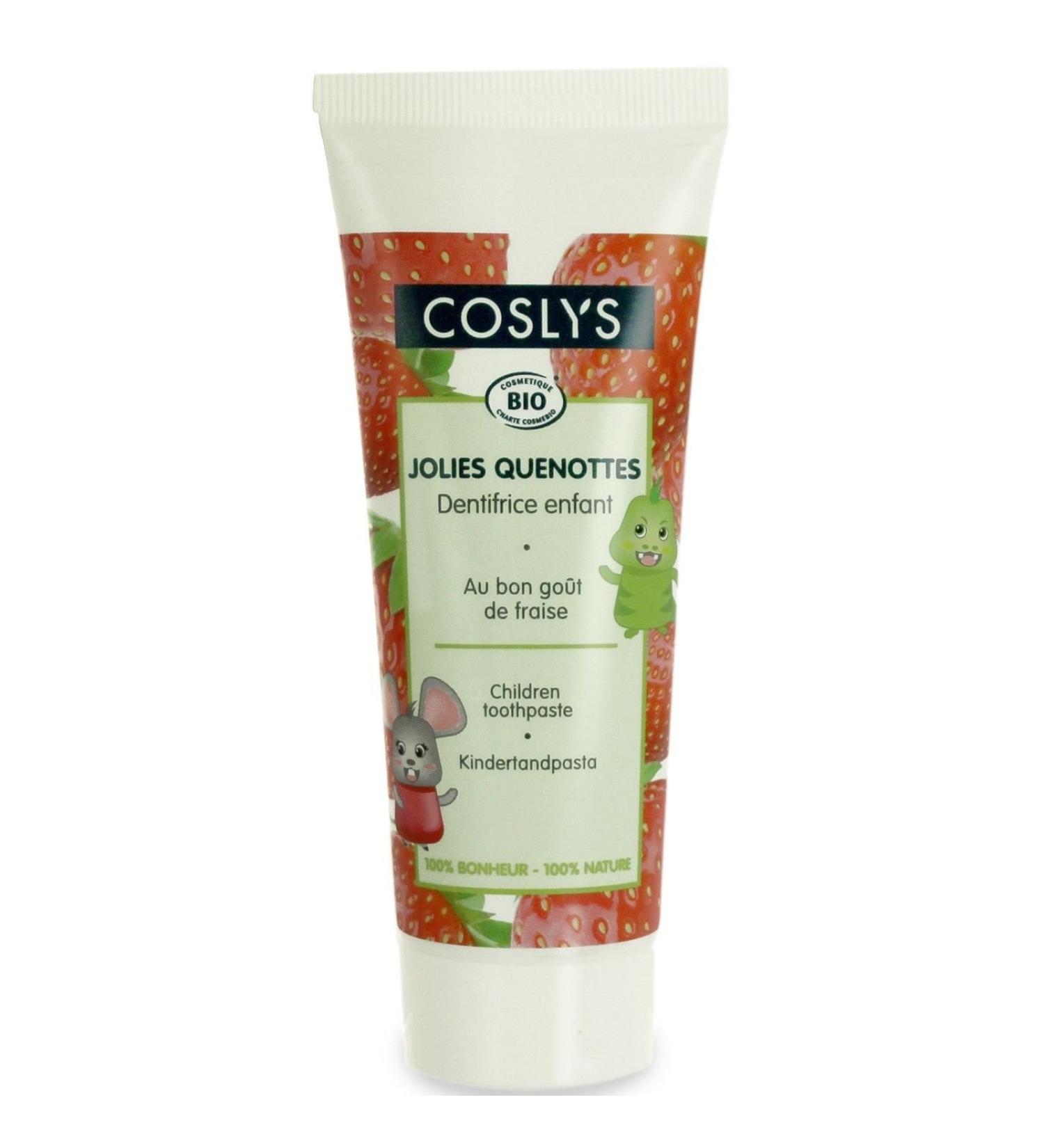 COSLYS - Junior Toothpaste with organic Strawberry extract - 50ml