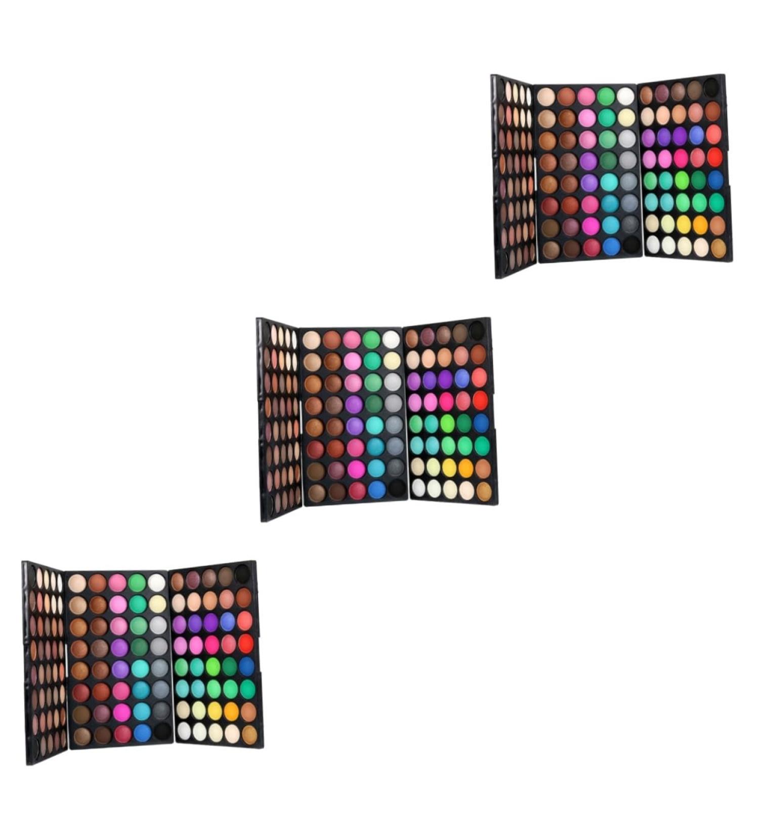 Angoily 3pcs 120 Eyeshadow Glitter Palette Glitter Eye Shadow Eye Shadow Palettes Matte Powder Eye Shadow 1 count (Pack of 1) As Shownx3pcs - Buy Online on GoSupps.com