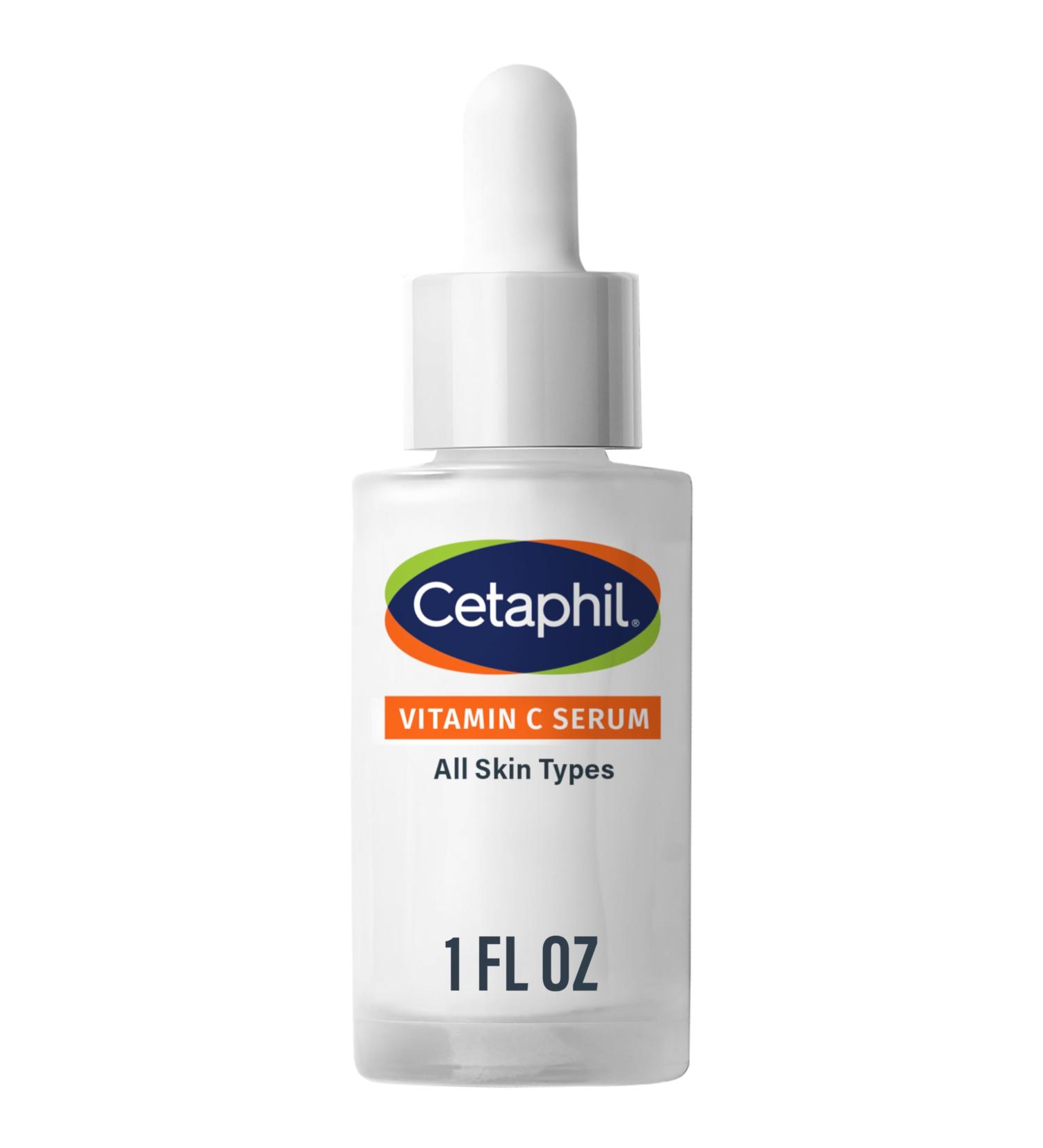Cetaphil Vitamin C Serum Visibly Reduces Look of Dark Spots and Hyperpigmentation Formulated with Niacinamide Designed for Sensitive Skin Fragrance Free Dermatologist Tested 1oz - Buy Online on GoSupps.com