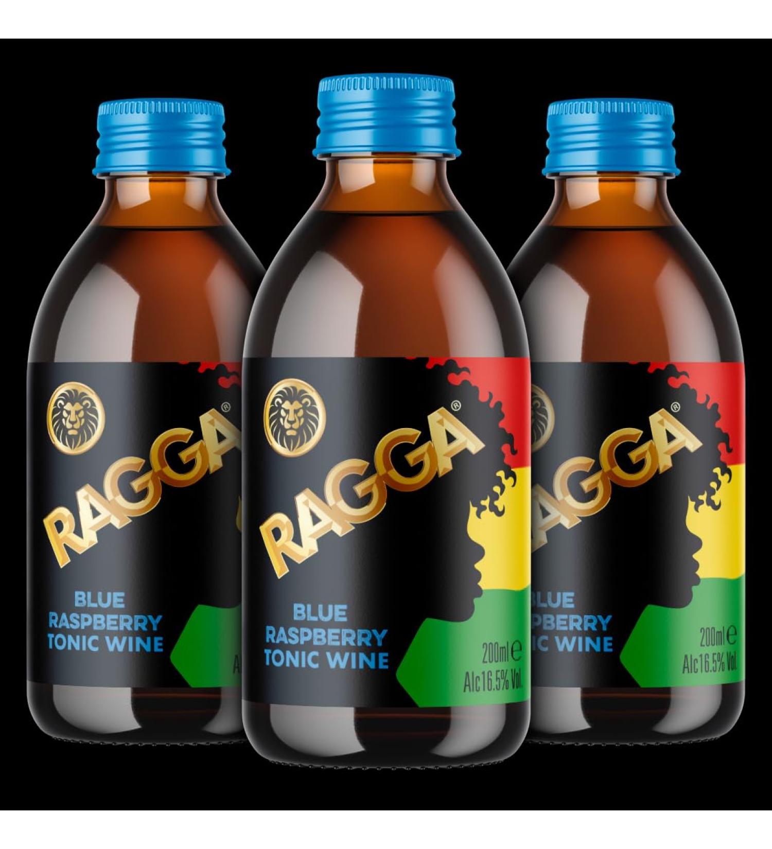 Ragga Tonic Blue Raspberry 3 x 200ml 16.5% Abv