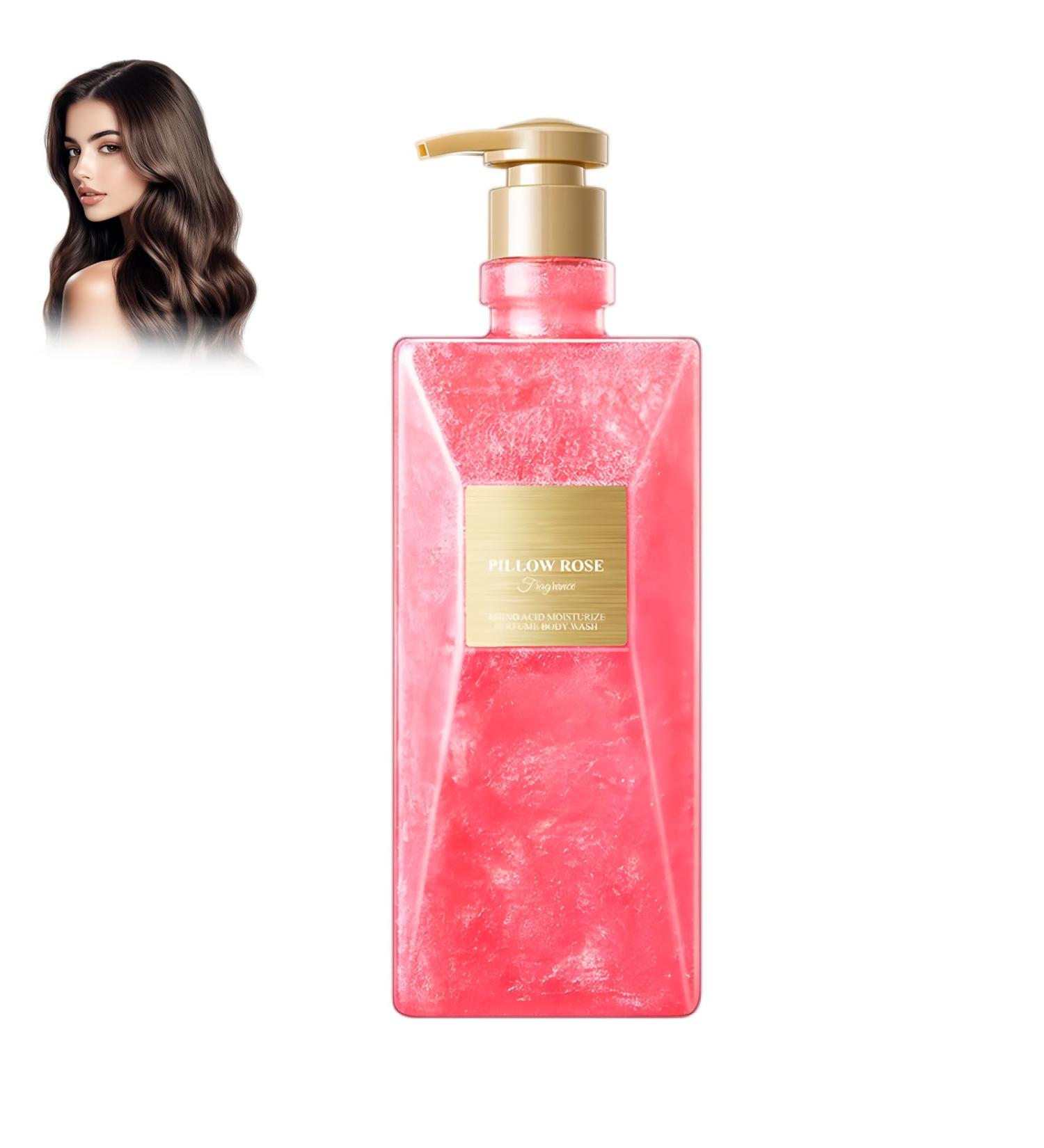 Crsetmyth Shower gel for women energy shower gel rose perfume body wash moisturizing shower gel 24 hours fragrance for sensitive skin natural cleansing and soft foam rich oil care 500 ml - Buy Online on GoSupps.com