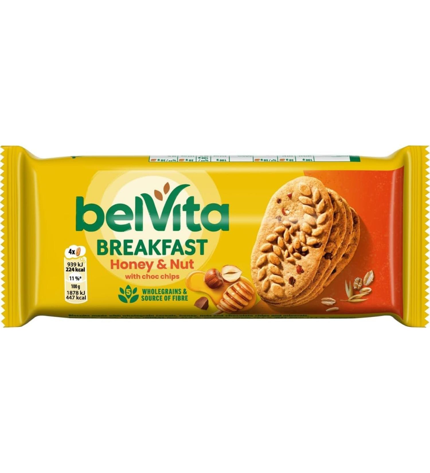Belvita Breakfast Biscuits Honey and Nuts 50g (Pack of 20)