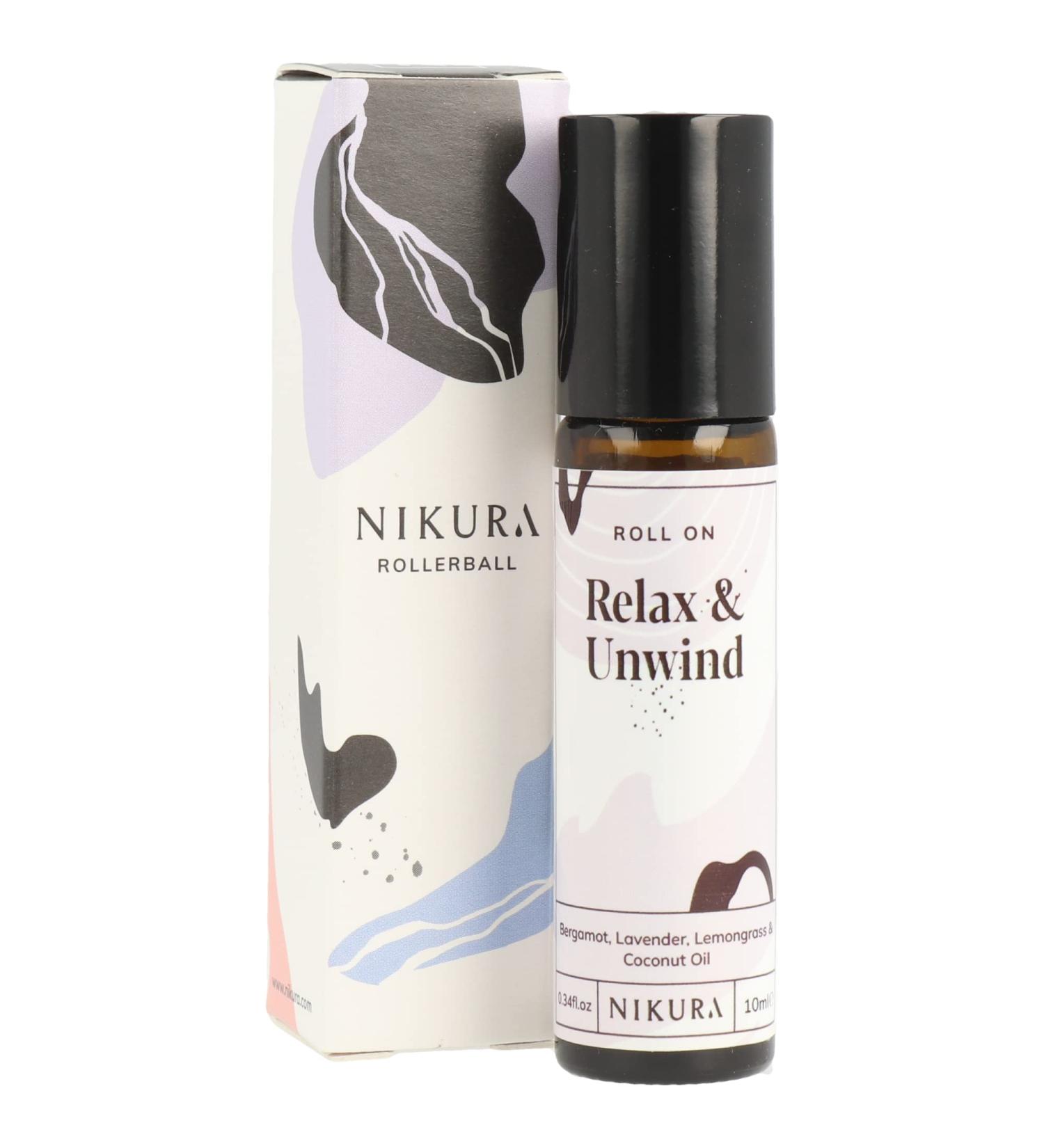 Nikura Relax & Unwind Roll On Essential Oil Blend - 10ml | Sleep, Relaxing, Anxiety Relief Aromatherapy - Buy Online on GoSupps.com
