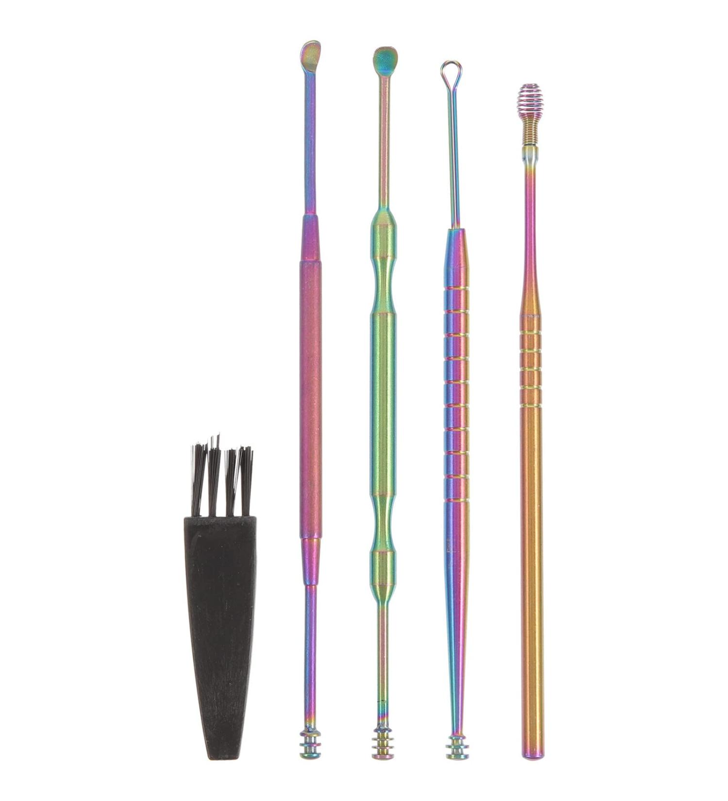iplusmile Stainless Steel Ear Pick Kit for Earwax Removal - Includes Scoop, Brush, and Storage Box - Ear Cleaning Tool for Men, Women, and Adults - Buy Online on GoSupps.com