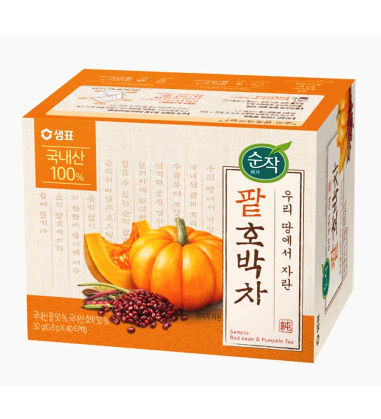 RAUM Food 100% Natural Organic Red Bean & Pumpkin Tea Bags - 40 Count - Buy Online on GoSupps.com