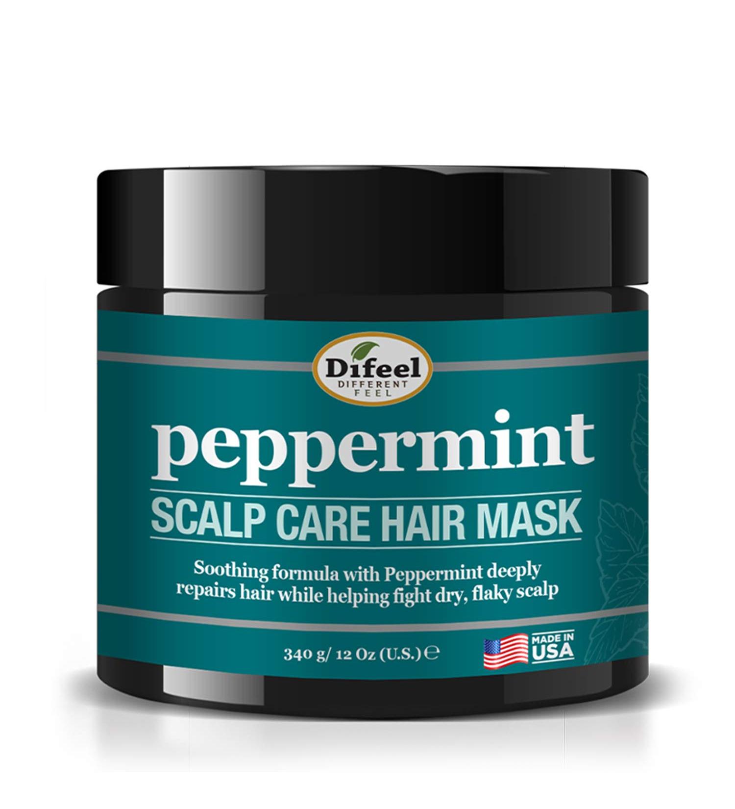 Difeel Peppermint Scalp Care Hair Mask 12 oz - Nourishing Treatment for Healthy Hair and Scalp - Buy Online on GoSupps.com