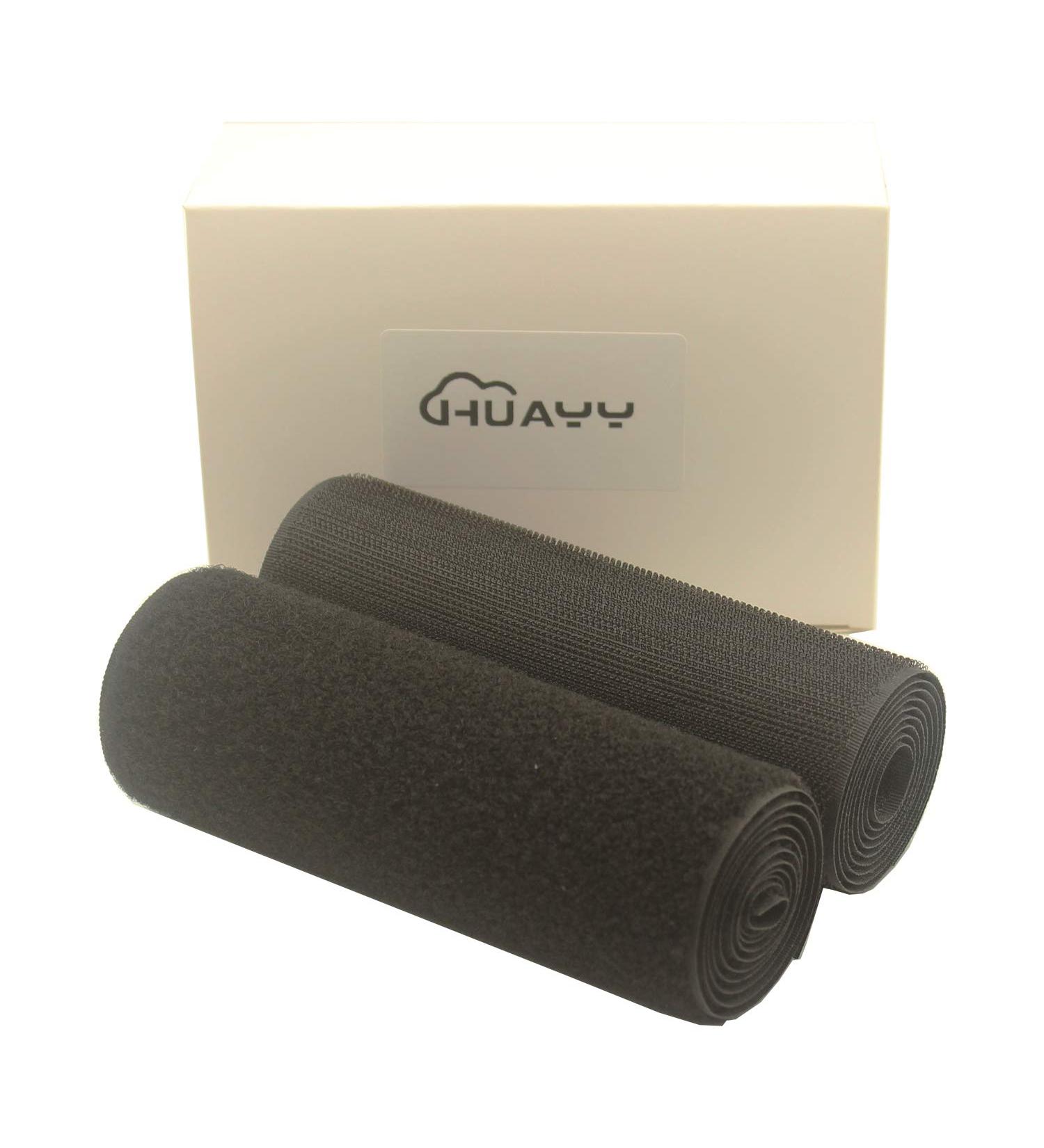 HUAYY 6 x 1yd Sew on Hook and Loop Nylon Strips Fabric - Black - Buy Online on GoSupps.com