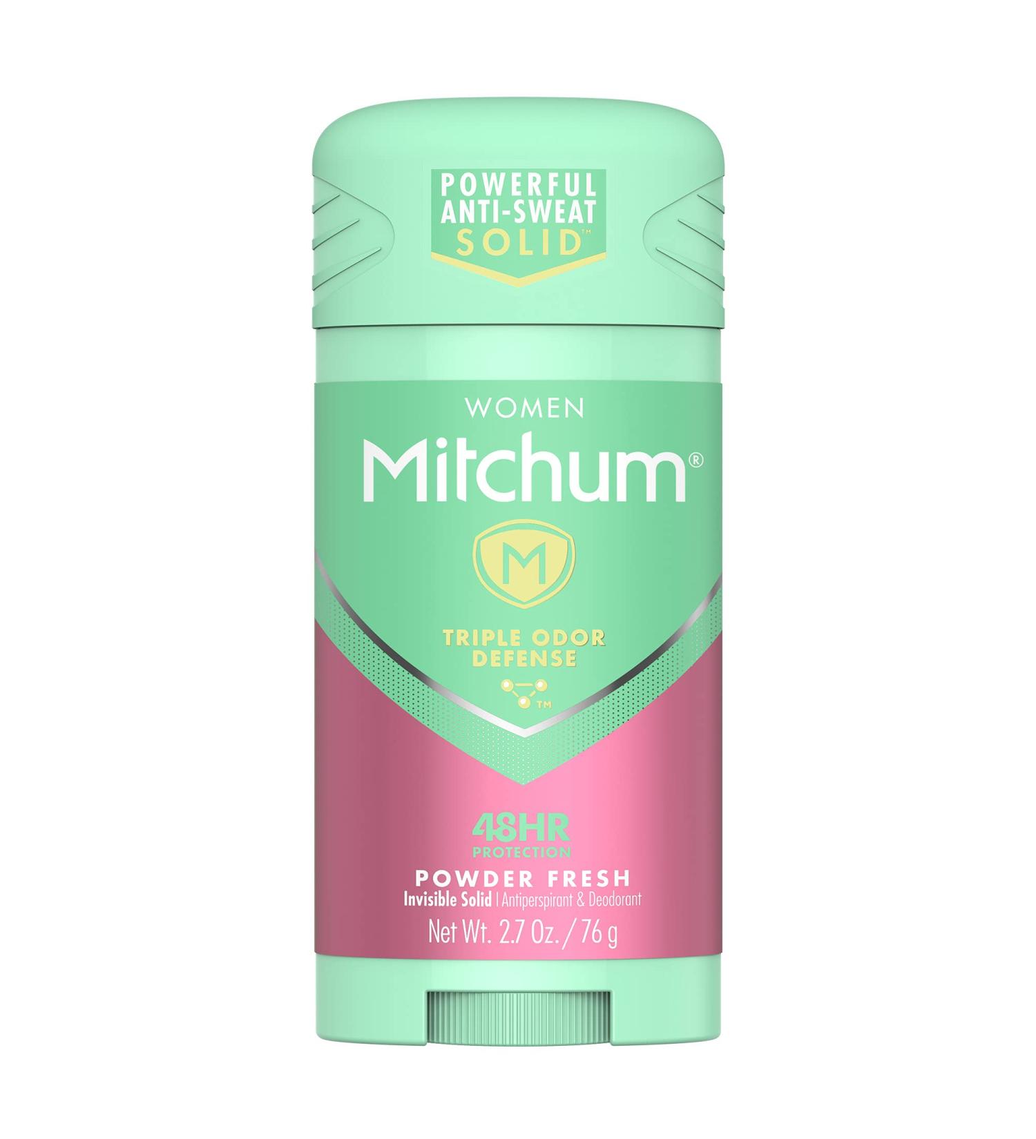 Mitchum Women Stick Solid Antiperspirant Deodorant Powder Fresh 2.7 oz - Long-Lasting Protection, Gentle Formula - Pack of 1 - Buy Online on GoSupps.com