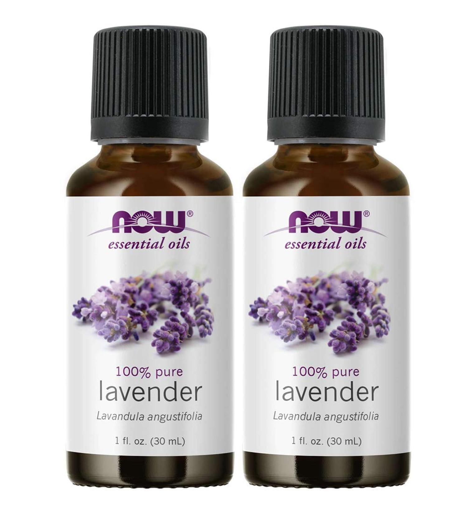 NOW Foods Lavender Oil 1 Fluid Ounce (2 Pack)
