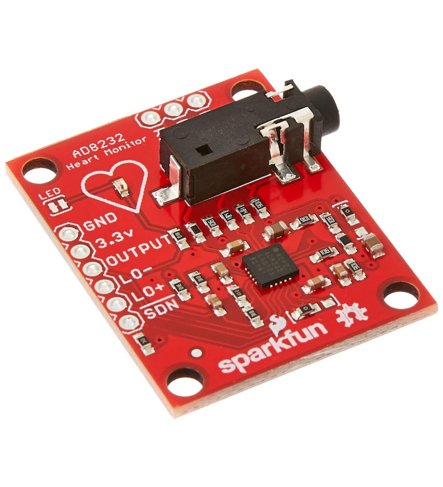 Buy SparkFun AD8232 Single Lead Heart Rate Monitor - Accurate Heart Rate Sensor for Your Projects | International Shipping Available - Buy Online on GoSupps.com