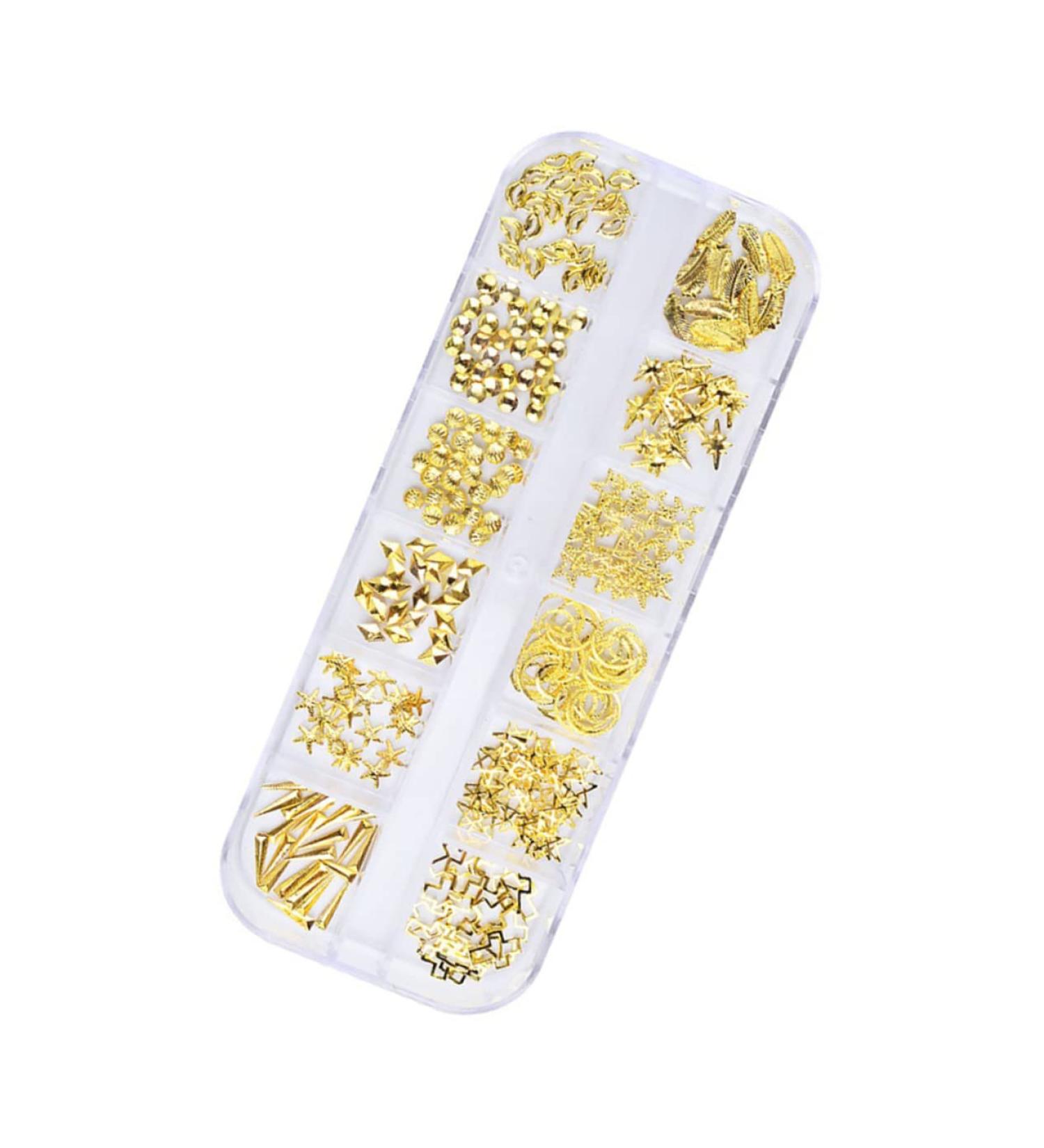 Housoutil 1 Box Blue Flower Crown Cross Stitch Pin Cushion Glamorette Glamorous Rose Gold Nail+polish Kid Hair Nail Gel Diy Nail Accessories Spider Vein Nail Drill Hollow Out Tool - Buy Online on GoSupps.com