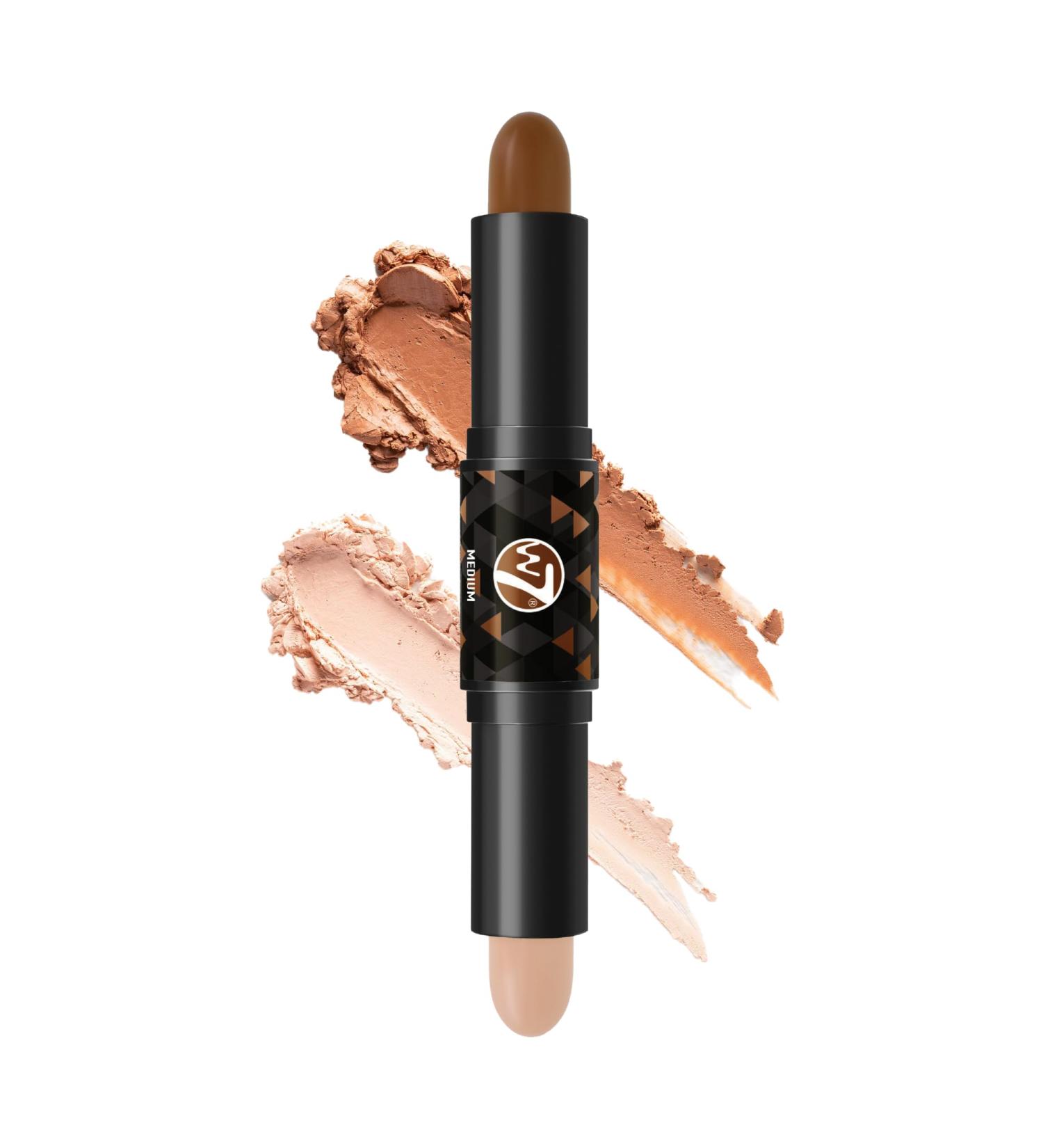 W7 Contour Stick - Double-Ended Creamy Contour & Highlight Makeup - Bronze Shape & Define - Medium Medium 1 count (Pack of 1) - Buy Online on GoSupps.com