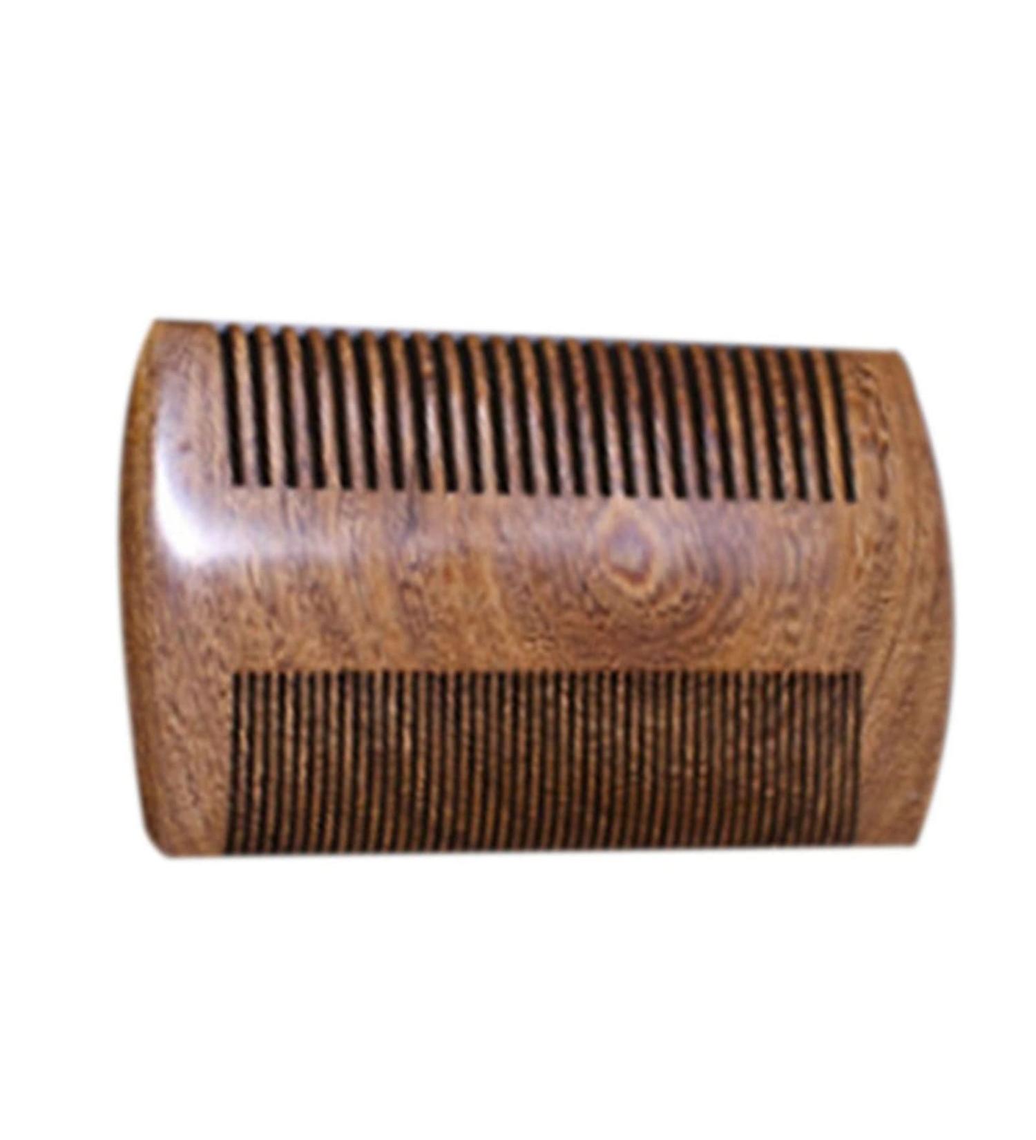 Comb Vintage Sandalwood Comb Gold Wire Sandalwood Bar Comb Handmade Beard&Hair Combs for Women Natural Beautiful Wood Tooth wooden comb - Buy Online on GoSupps.com