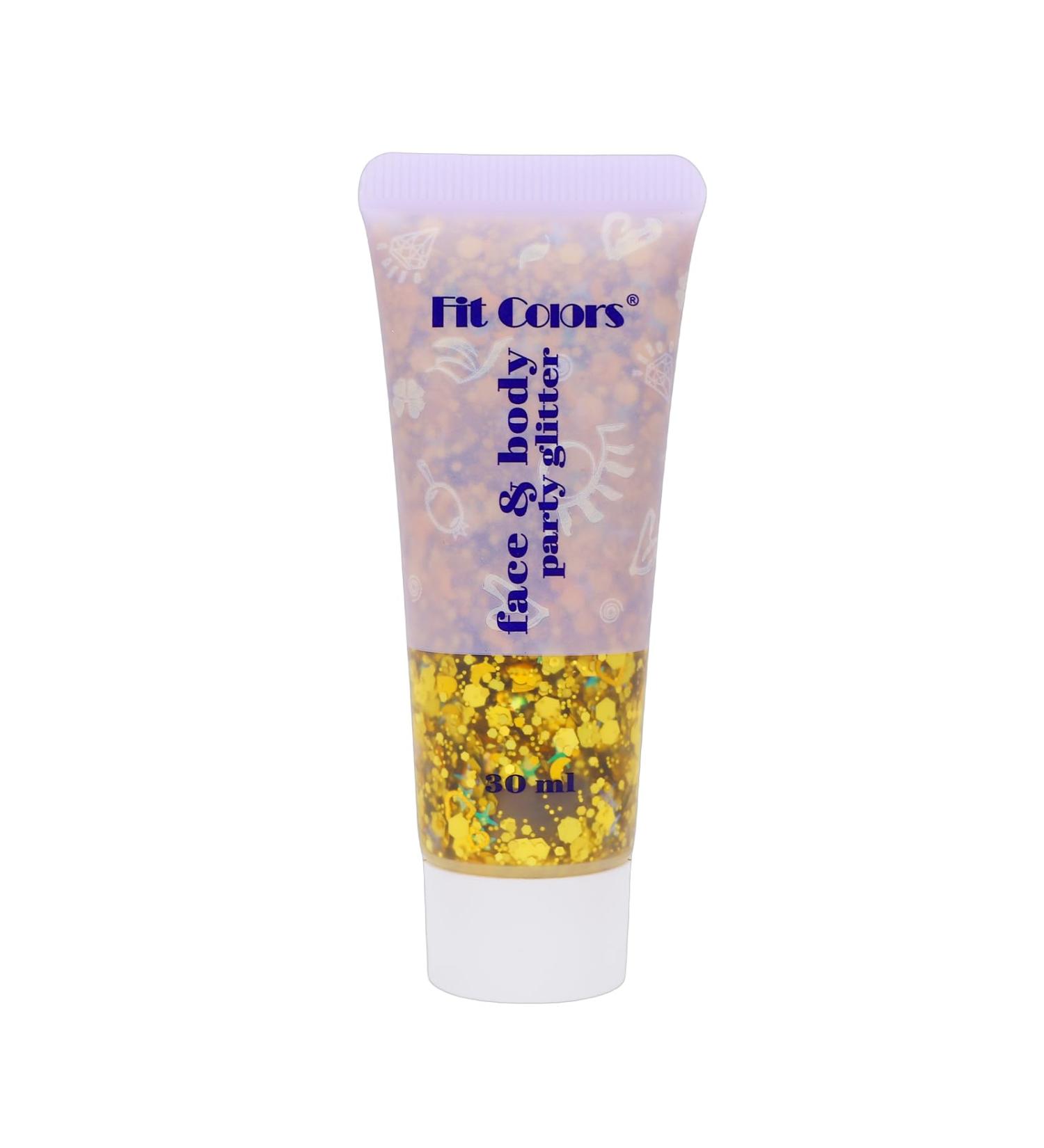  Bestauty Bestauty Glitter Body Gel 30ml glitter for face hair lips nails DIY long-lasting for festivals parties makeup (gold 30ml) - Buy Online on GoSupps.com